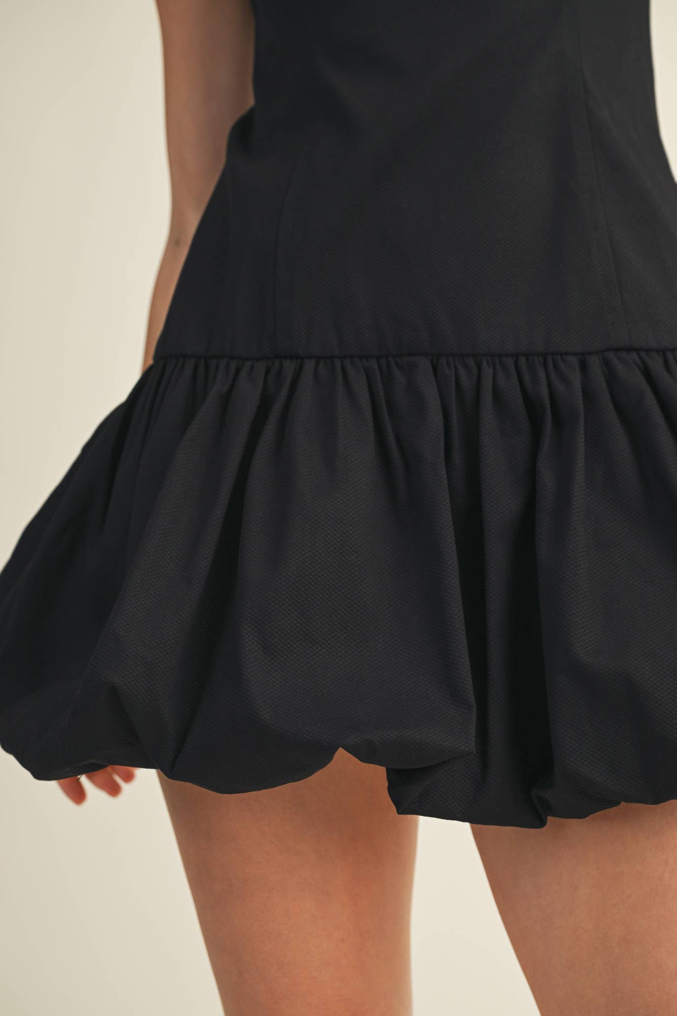 Structured Bodice Voluminous Bubble Dress