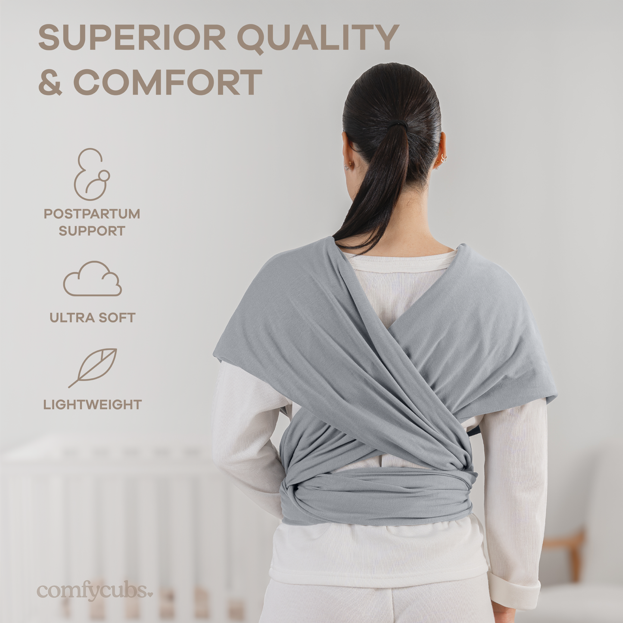 Comfycubs |
Soft & Secure Infant Wrap Carrier
