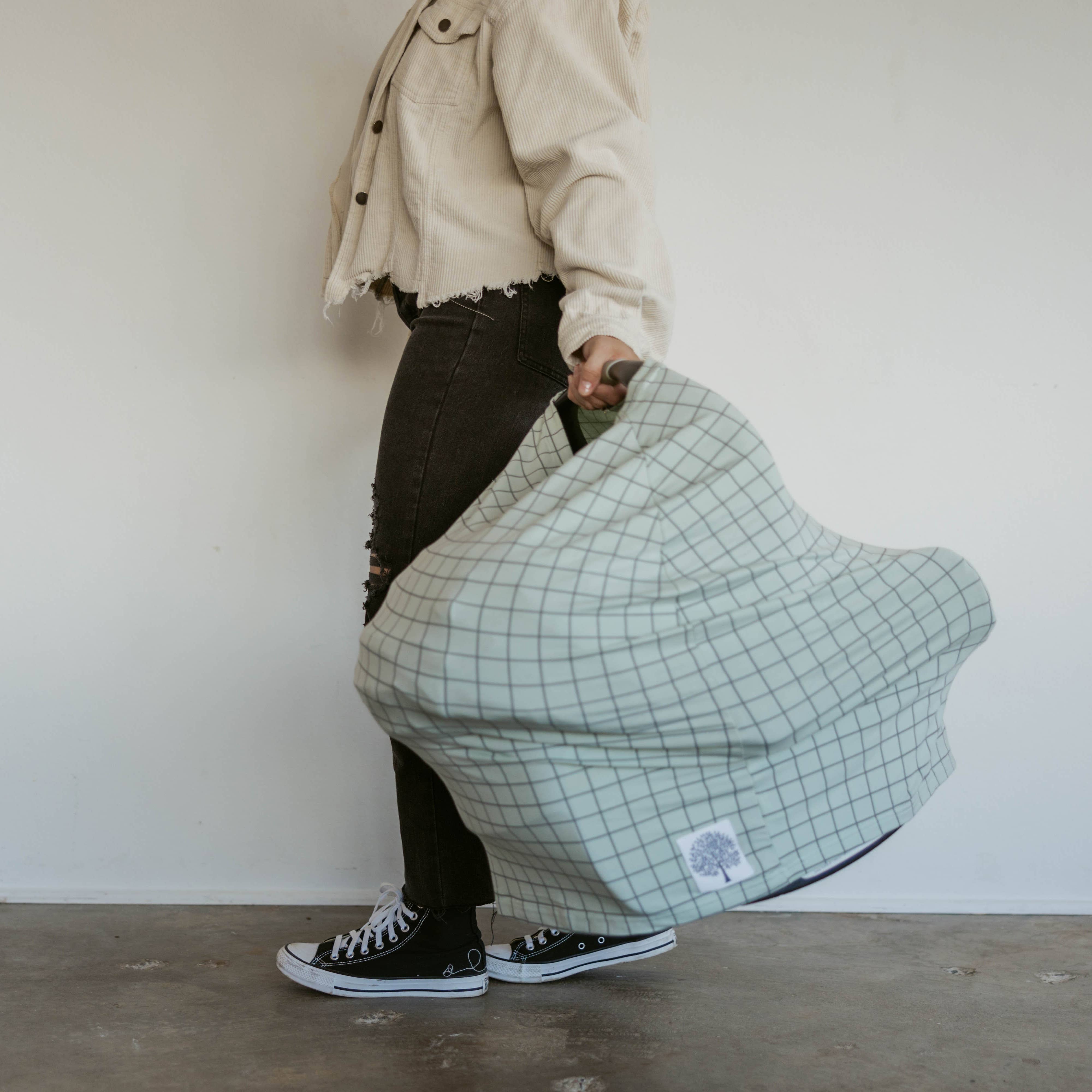 Multi-use Cover_Sage Windowpane