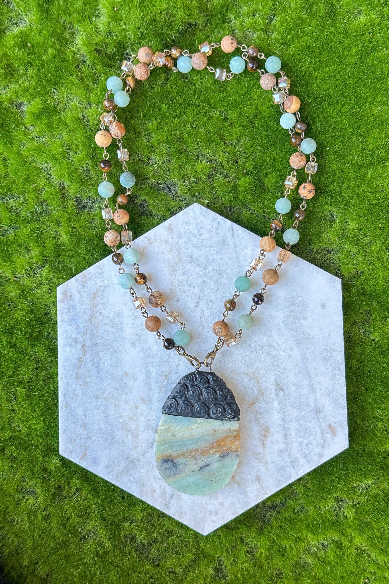 Beaded & Bronze Necklaces