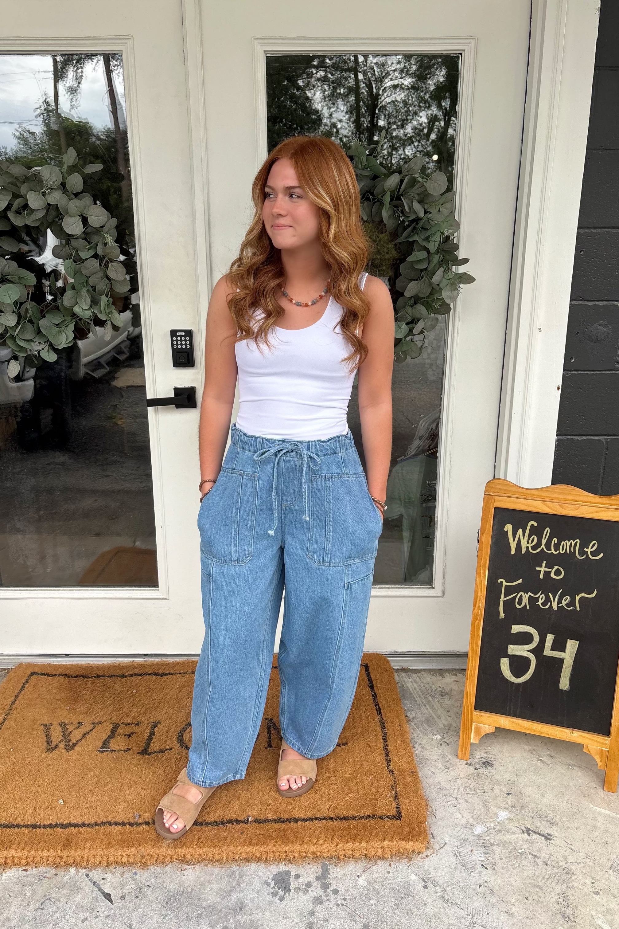 Wide Pants With Oversize Pockets