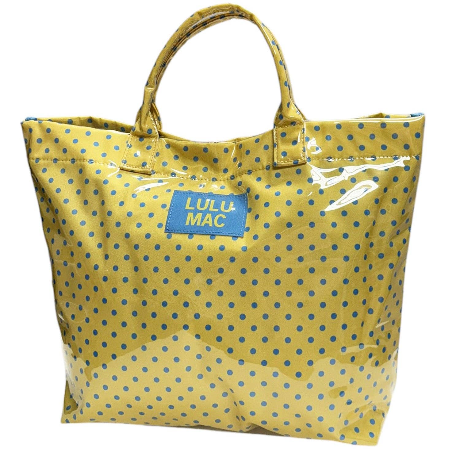 Yellow/Blue Dot Tote