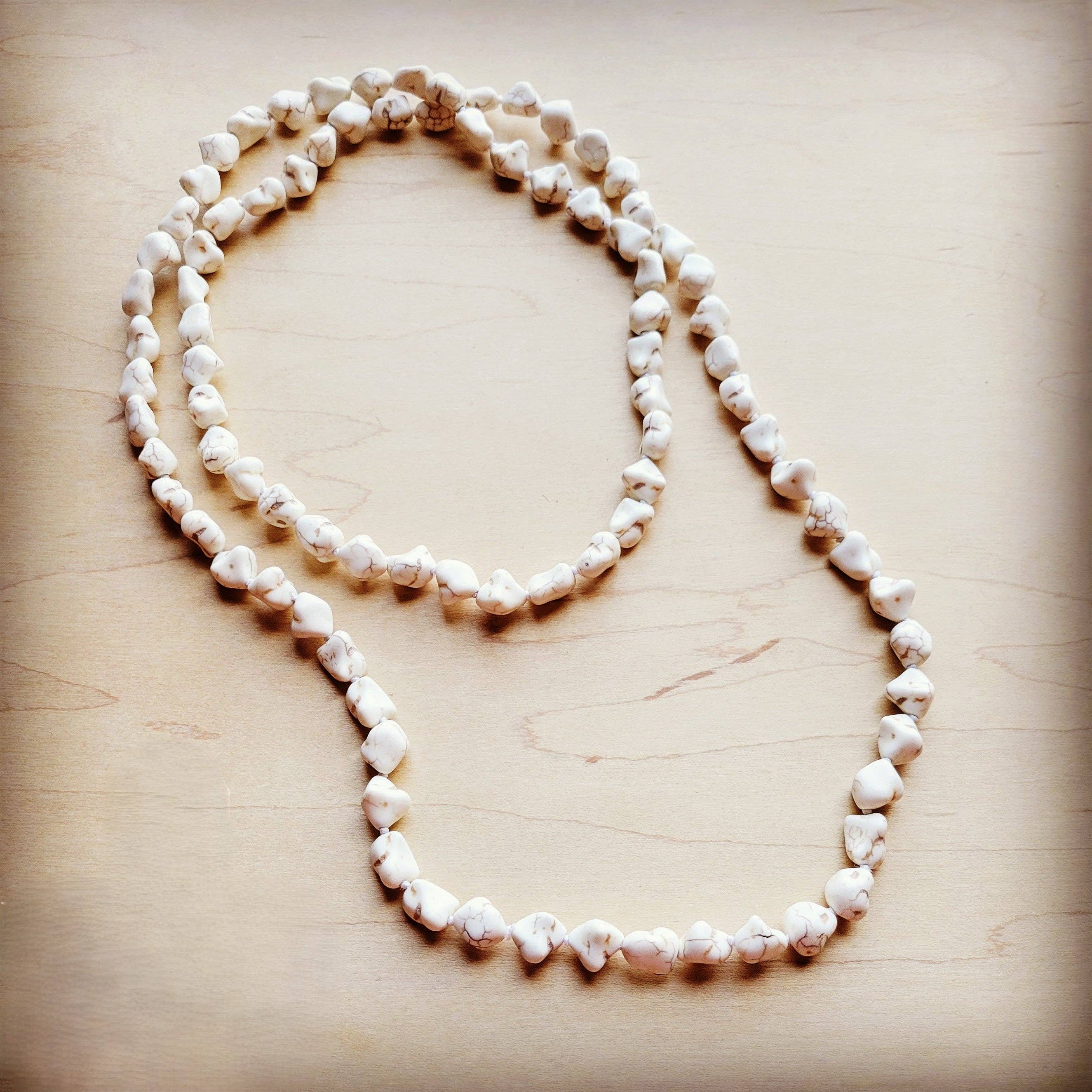 White Turquoise Layering Necklace