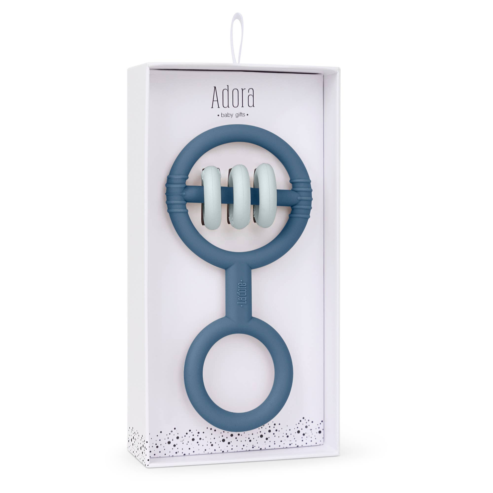 Bebe Rattle Teether - Denim