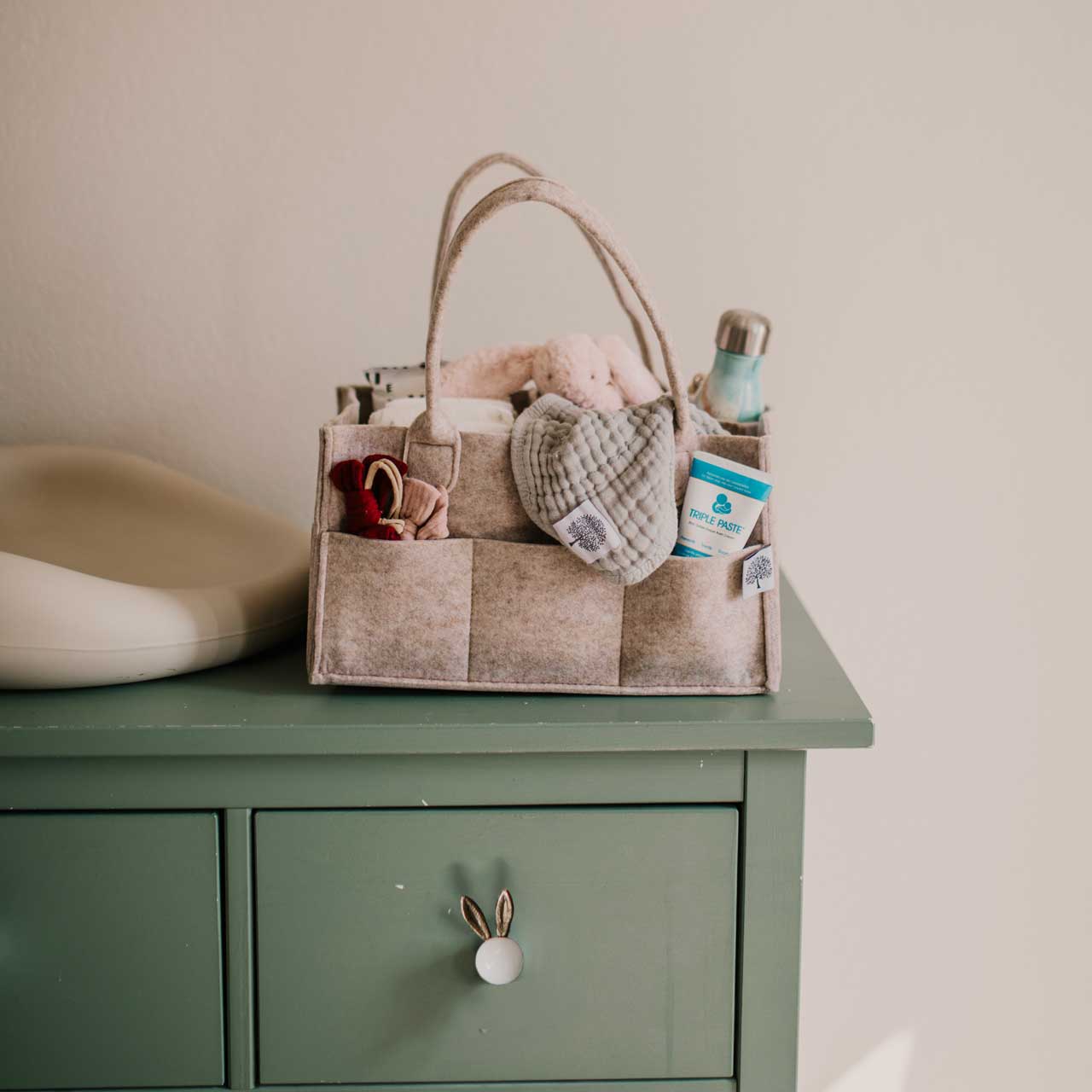 Parker Baby CO | Large Diaper Caddy in Oatmeal