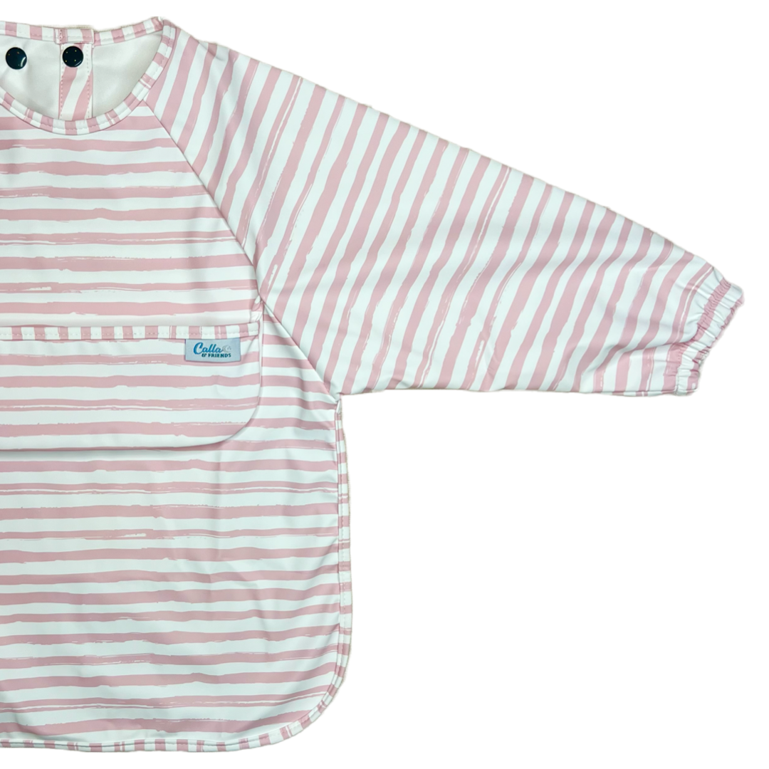 Calla & Friends | The Grayson Long Sleeve Bib - Brush Stripes
