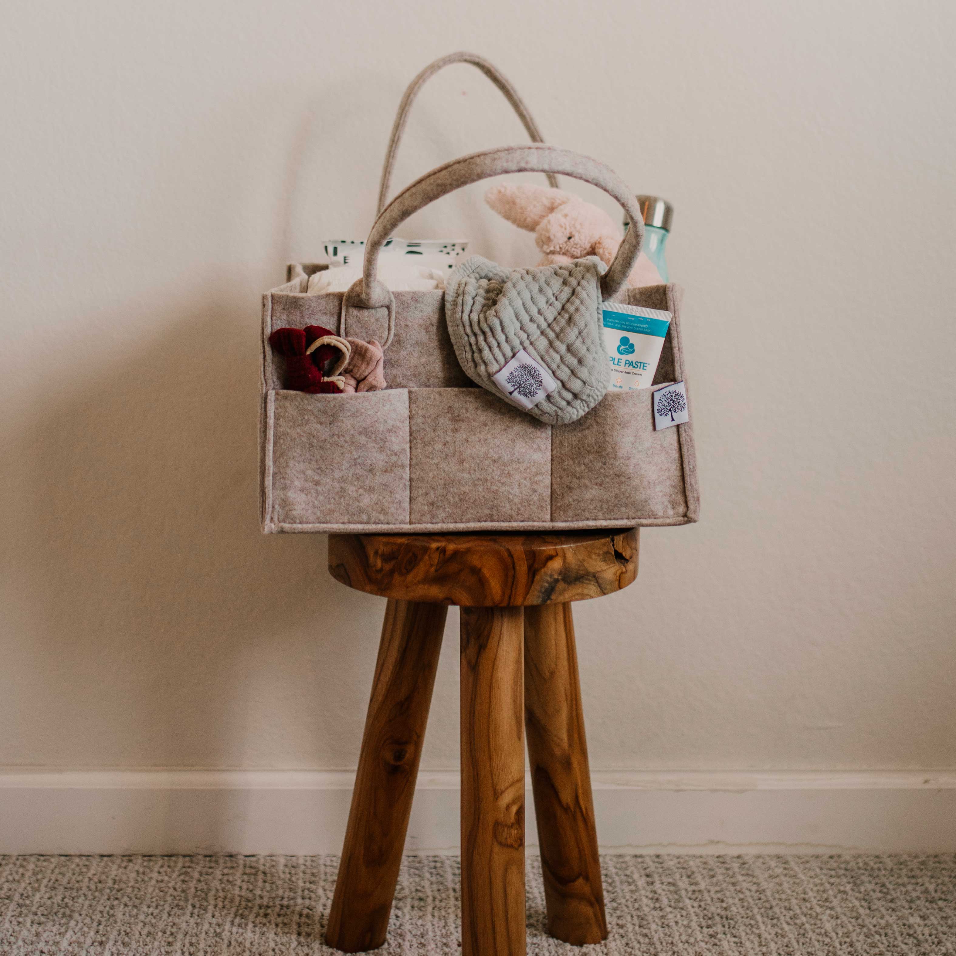 Parker Baby CO | Large Diaper Caddy in Oatmeal