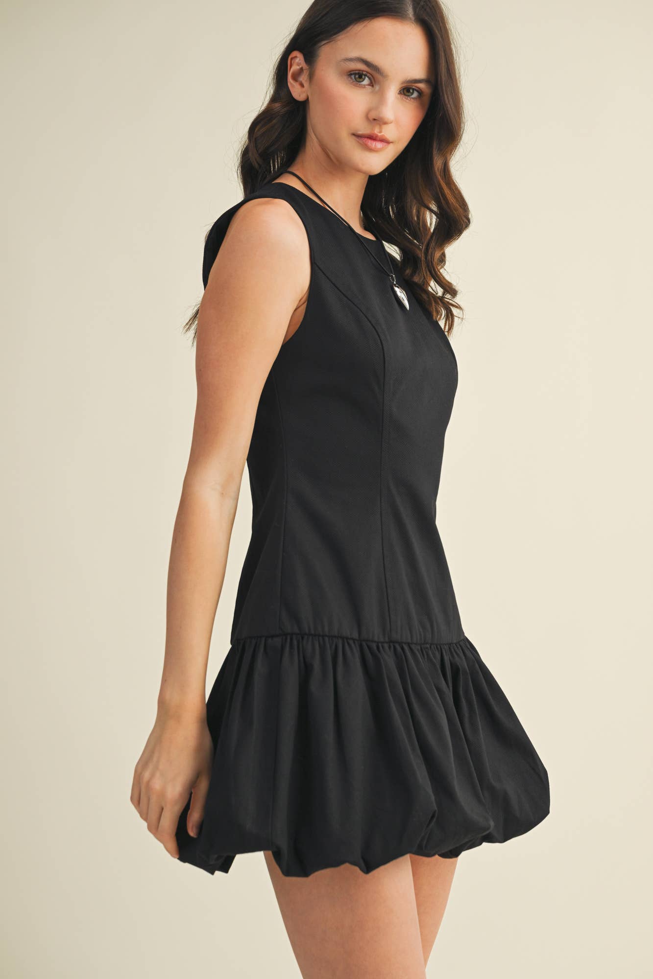 Structured Bodice Voluminous Bubble Dress