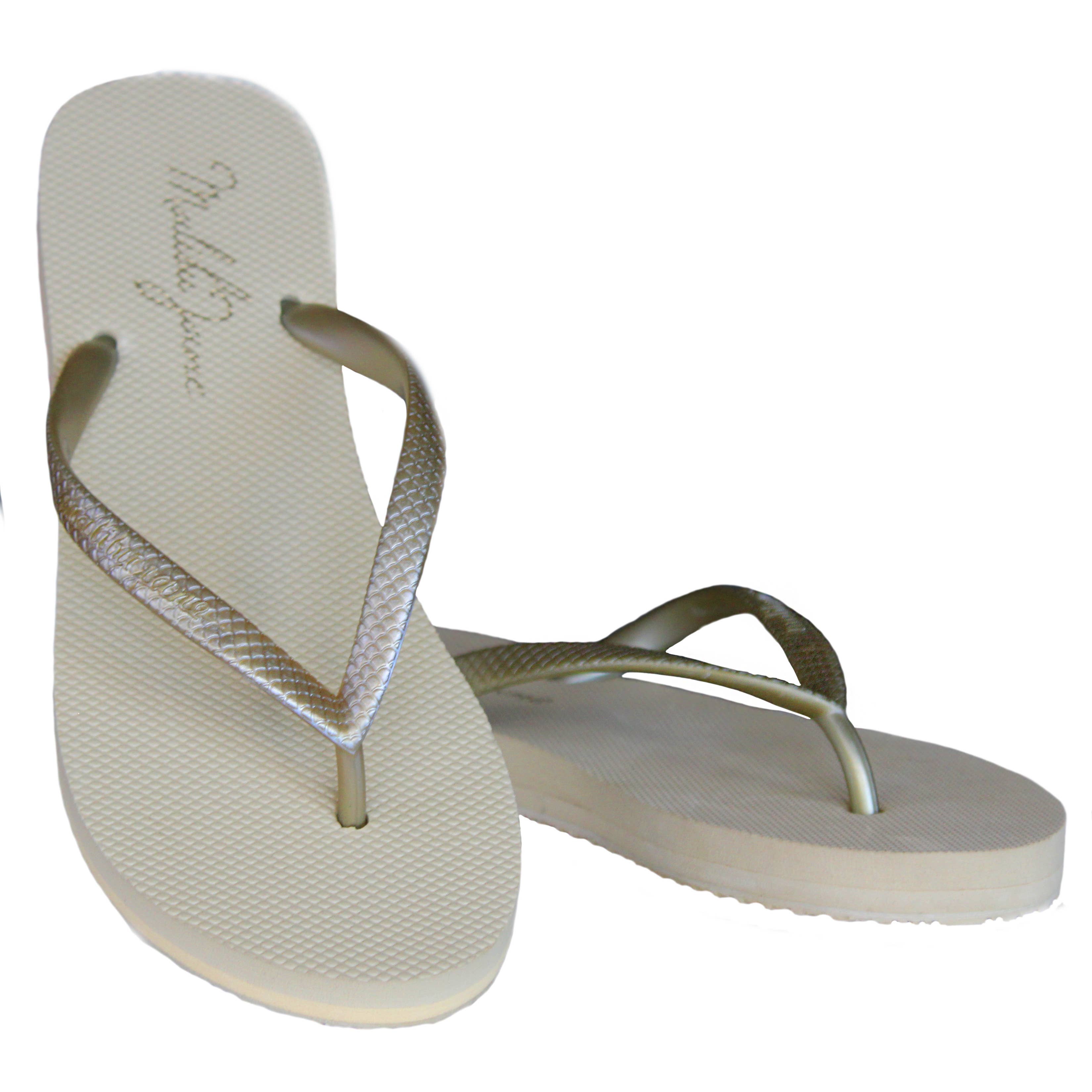 Ventura Flip Flop in Gold