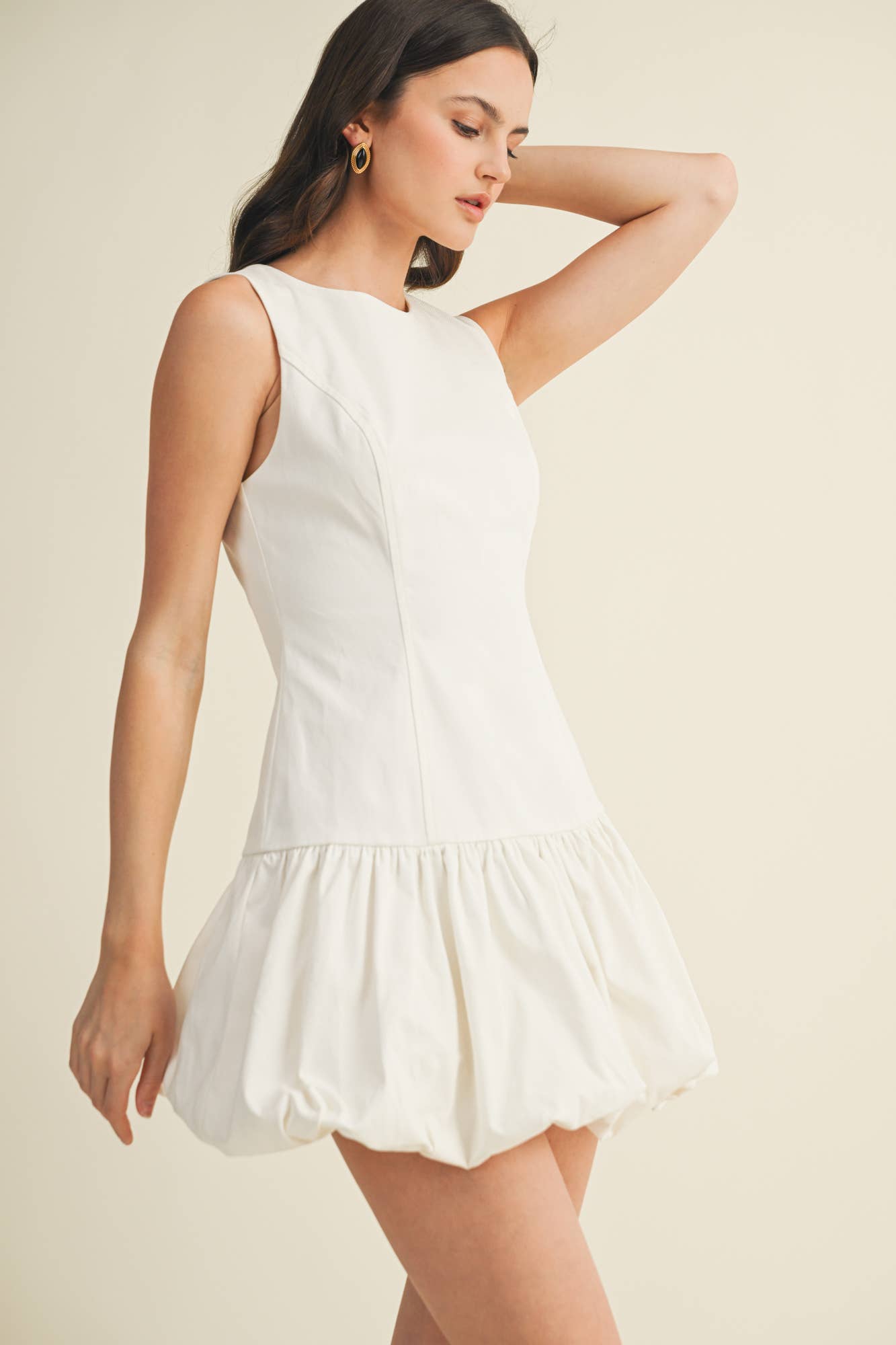 Structured Bodice Voluminous Bubble Dress