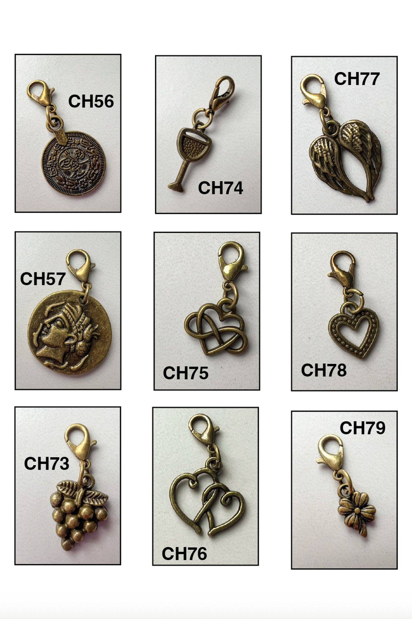 Bronze Icon Charms