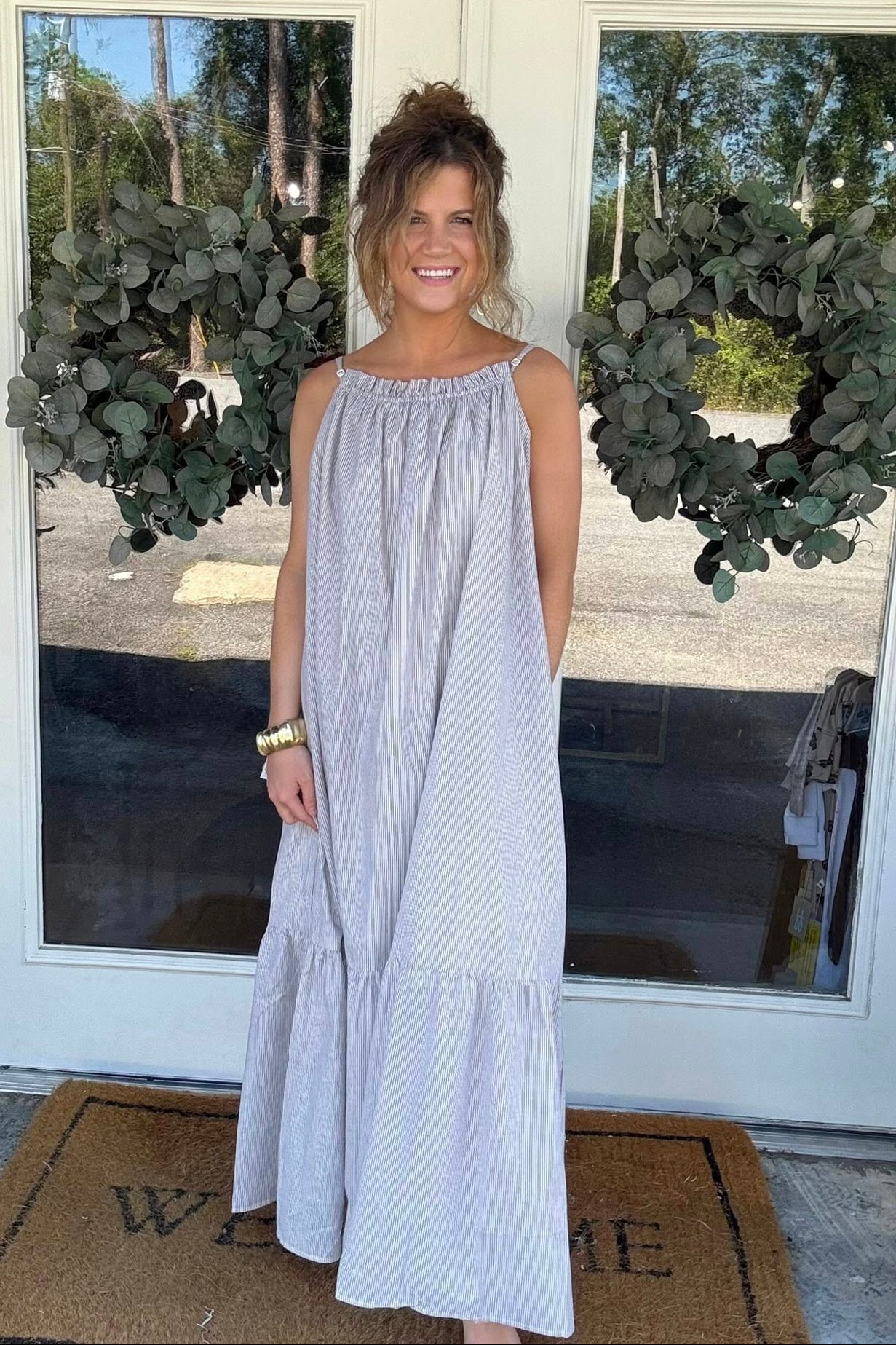 STRIPE MAXI DRESS