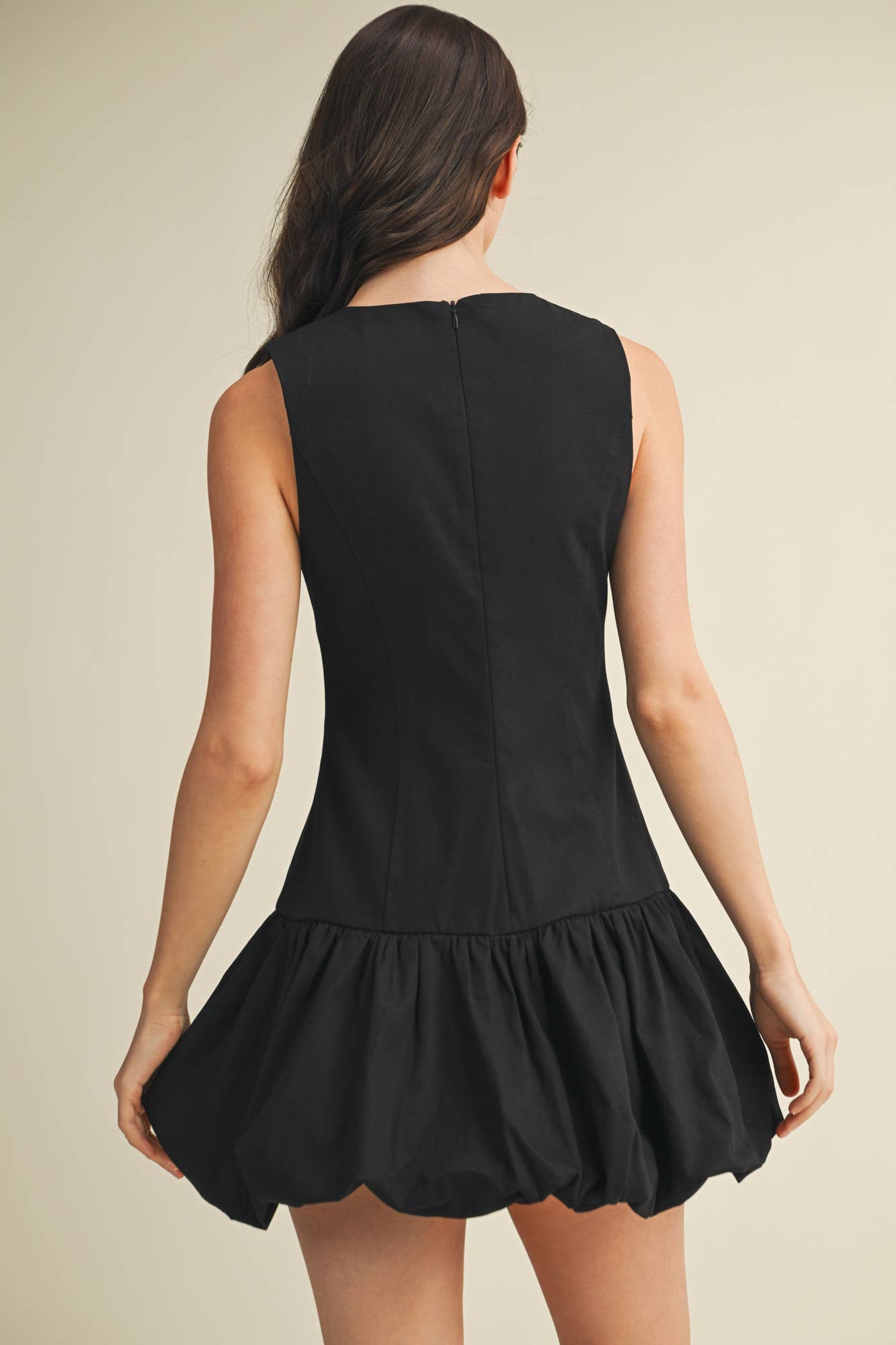 Structured Bodice Voluminous Bubble Dress