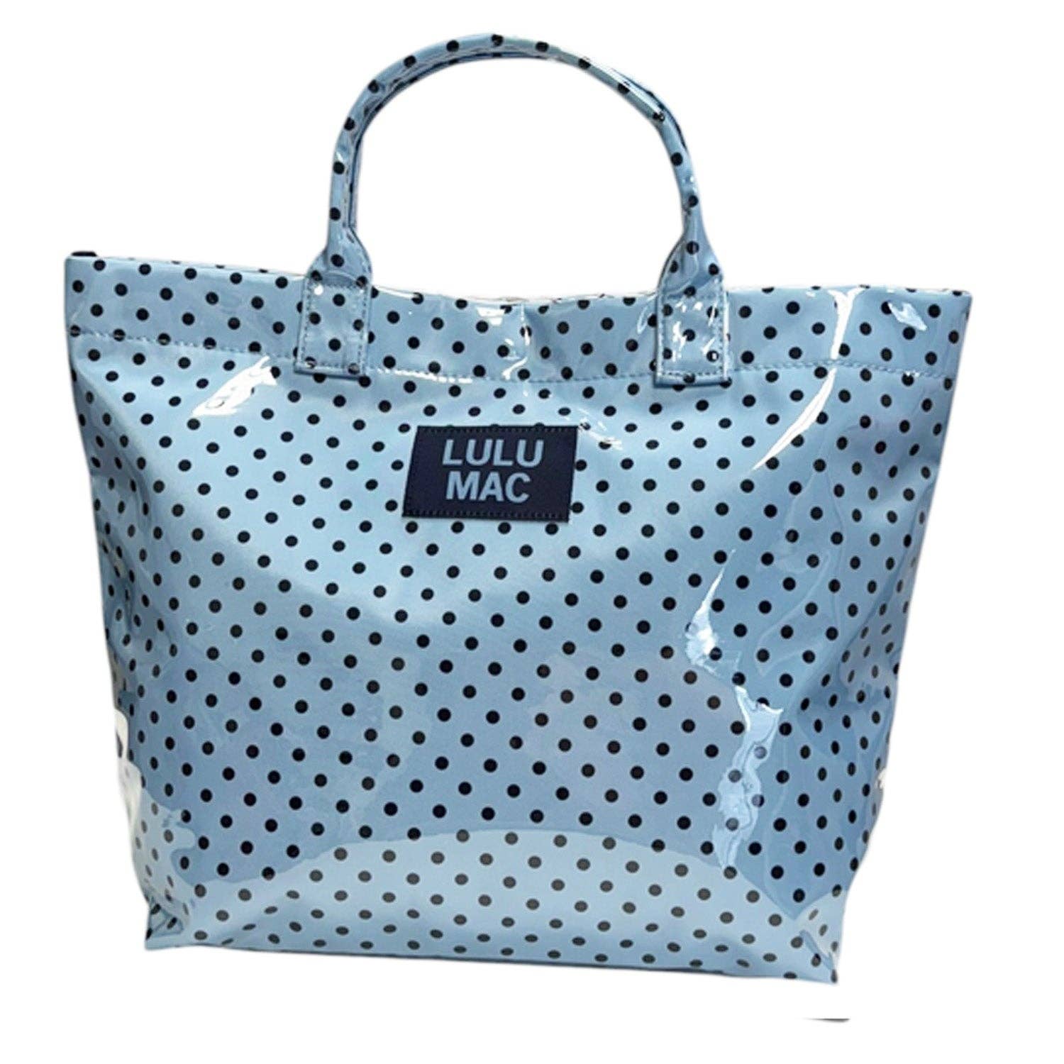 Navy Dot Tote | Trojan Blue