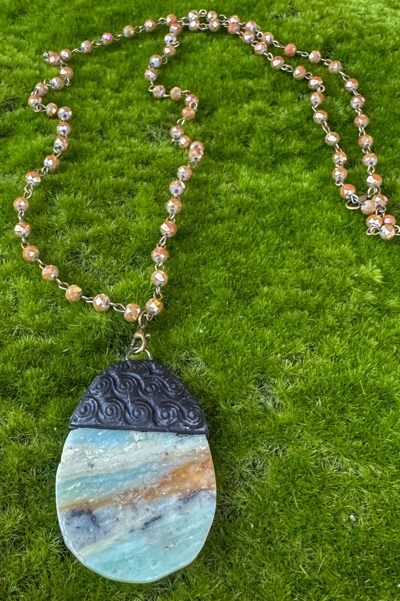 Beaded & Bronze Necklaces