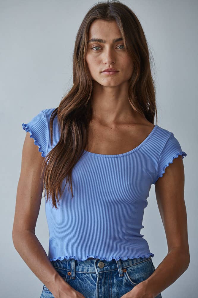 Knit Seamless Ribbed Crop Top