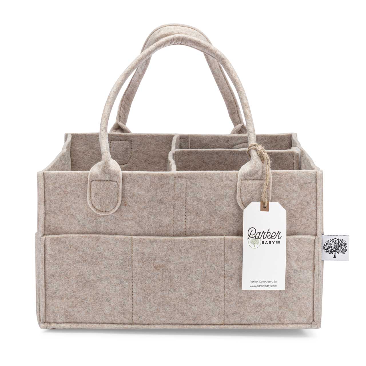 Parker Baby CO | Large Diaper Caddy in Oatmeal