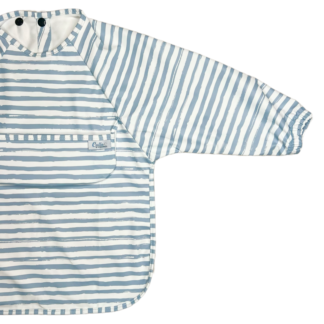 Calla & Friends | The Grayson Long Sleeve Bib - Brush Stripes