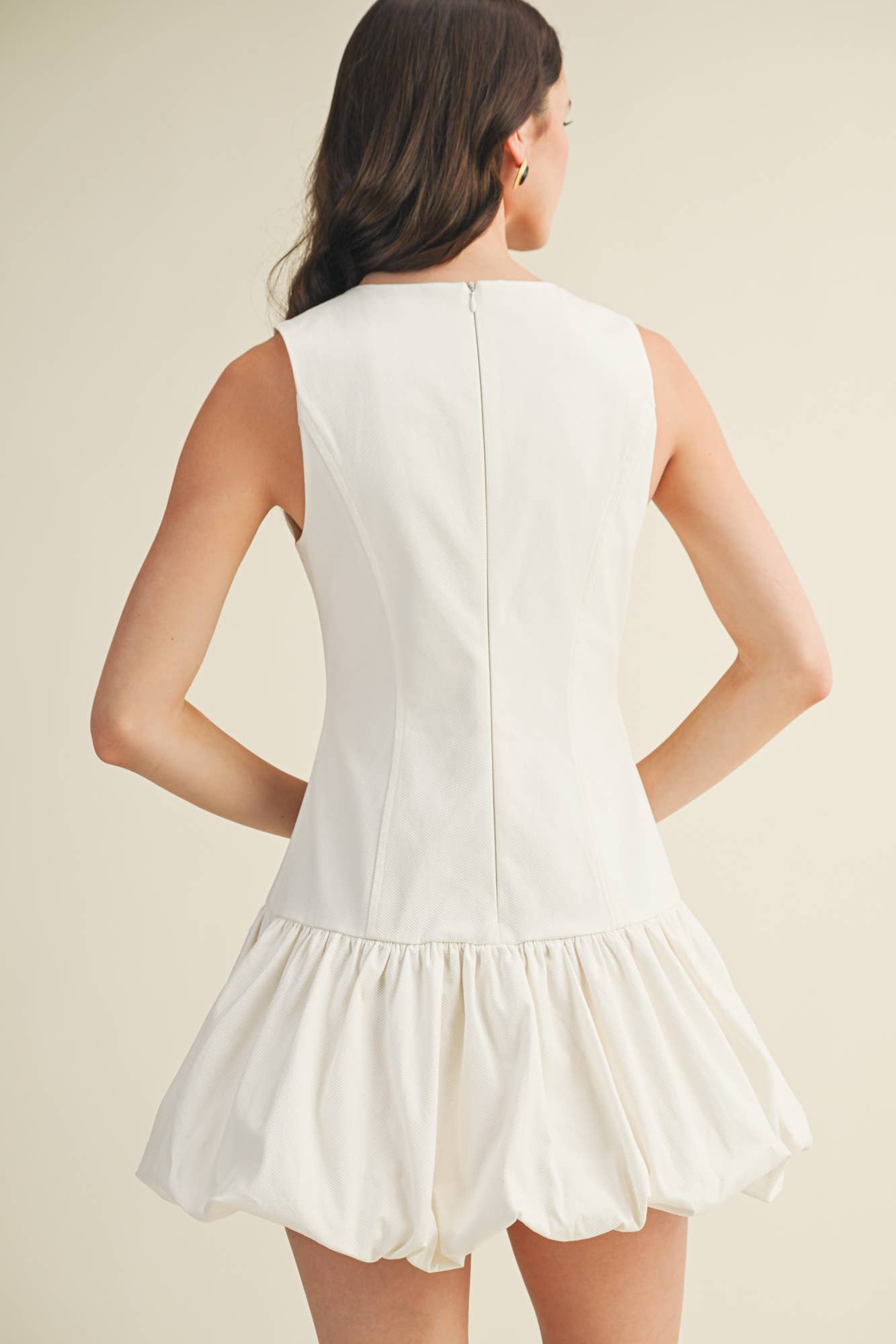 Structured Bodice Voluminous Bubble Dress