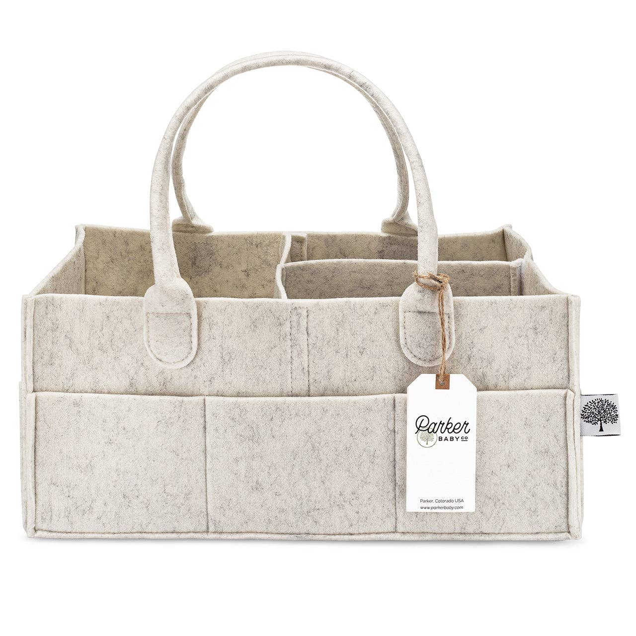 Parker Baby |
Small Diaper Caddy in White