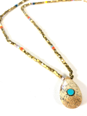 Delicate Beaded Long Necklace