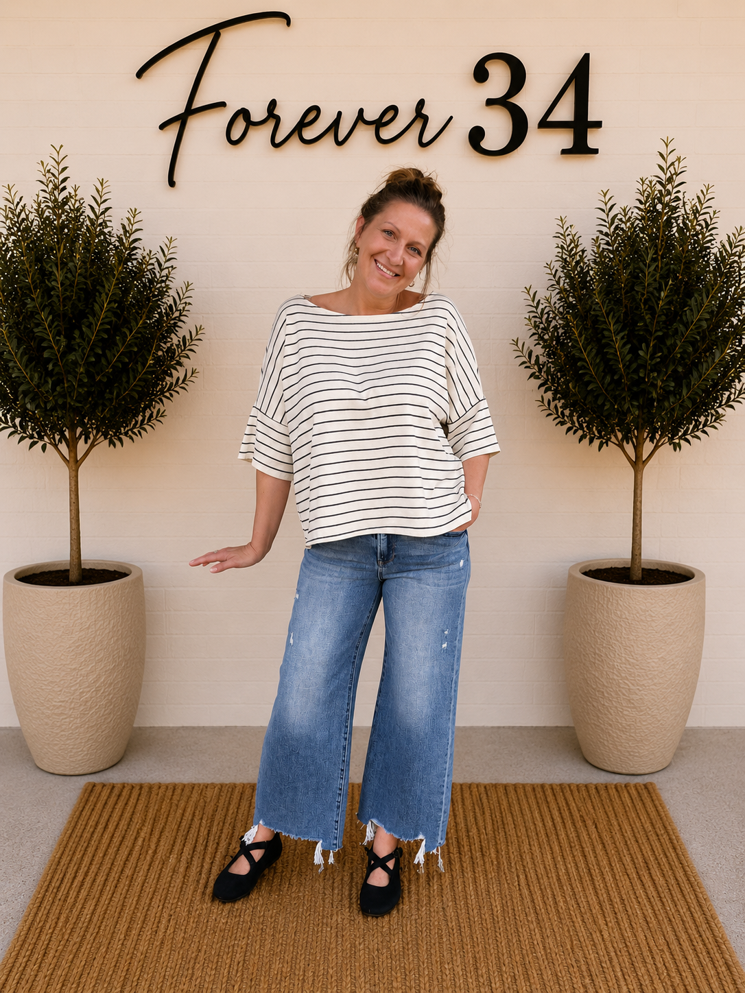 BOAT NECK STRIPE