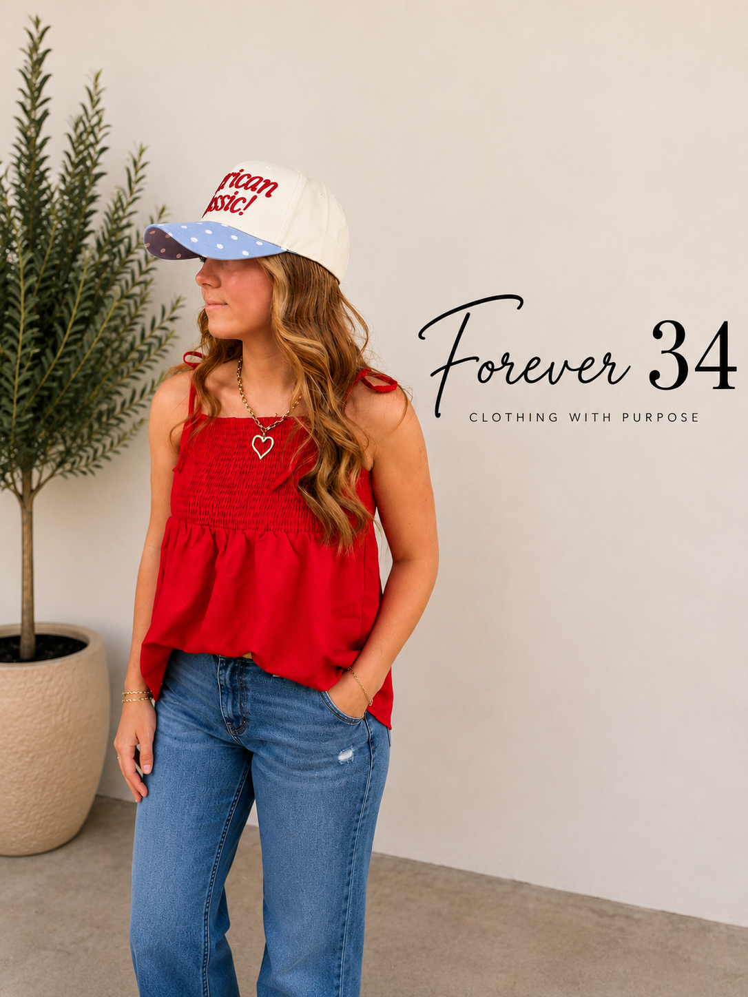 American Classic Polka Dot Trucker Hat