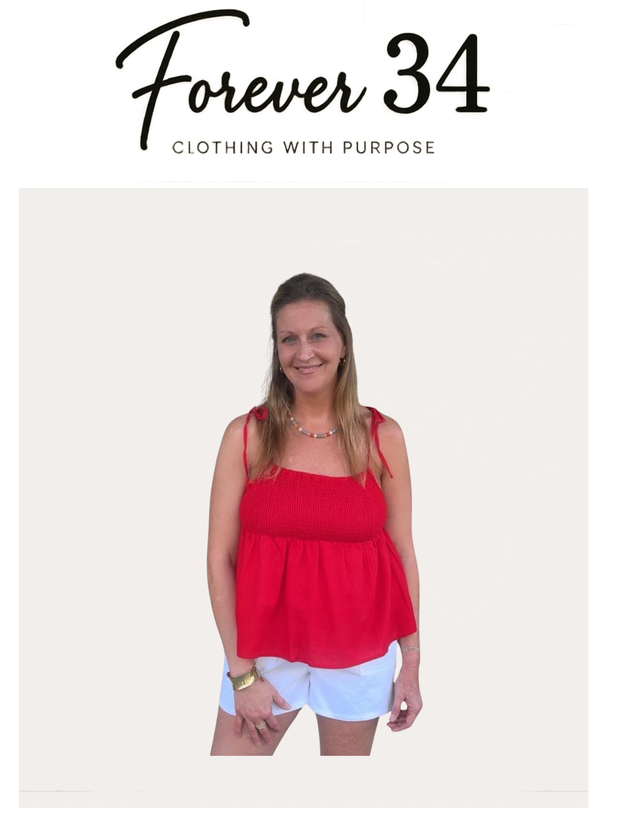 Smocked Babydoll Tank Top