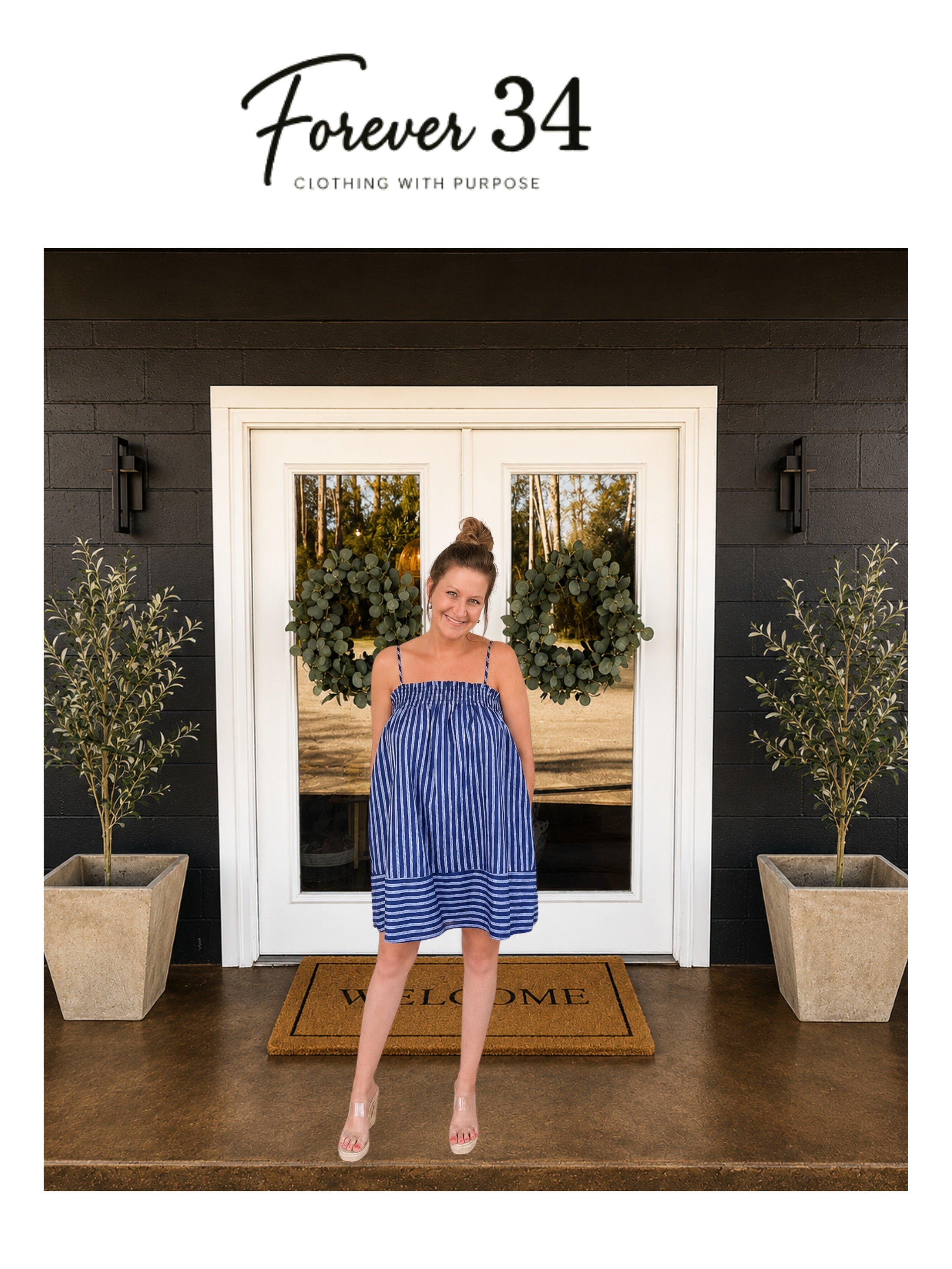 Le Lis Smocked Mini Dress
