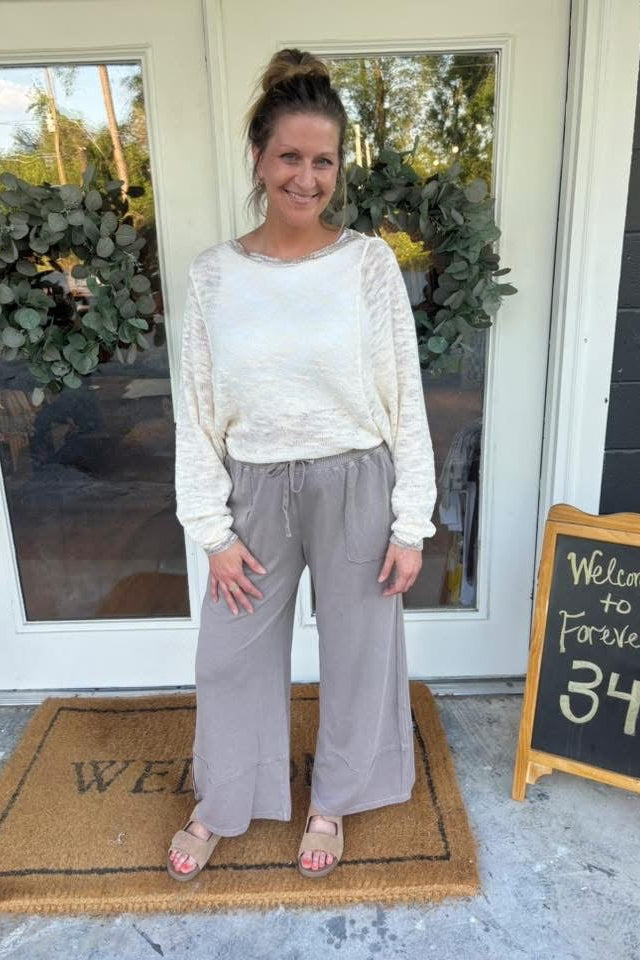 Burnout Knit Sweater