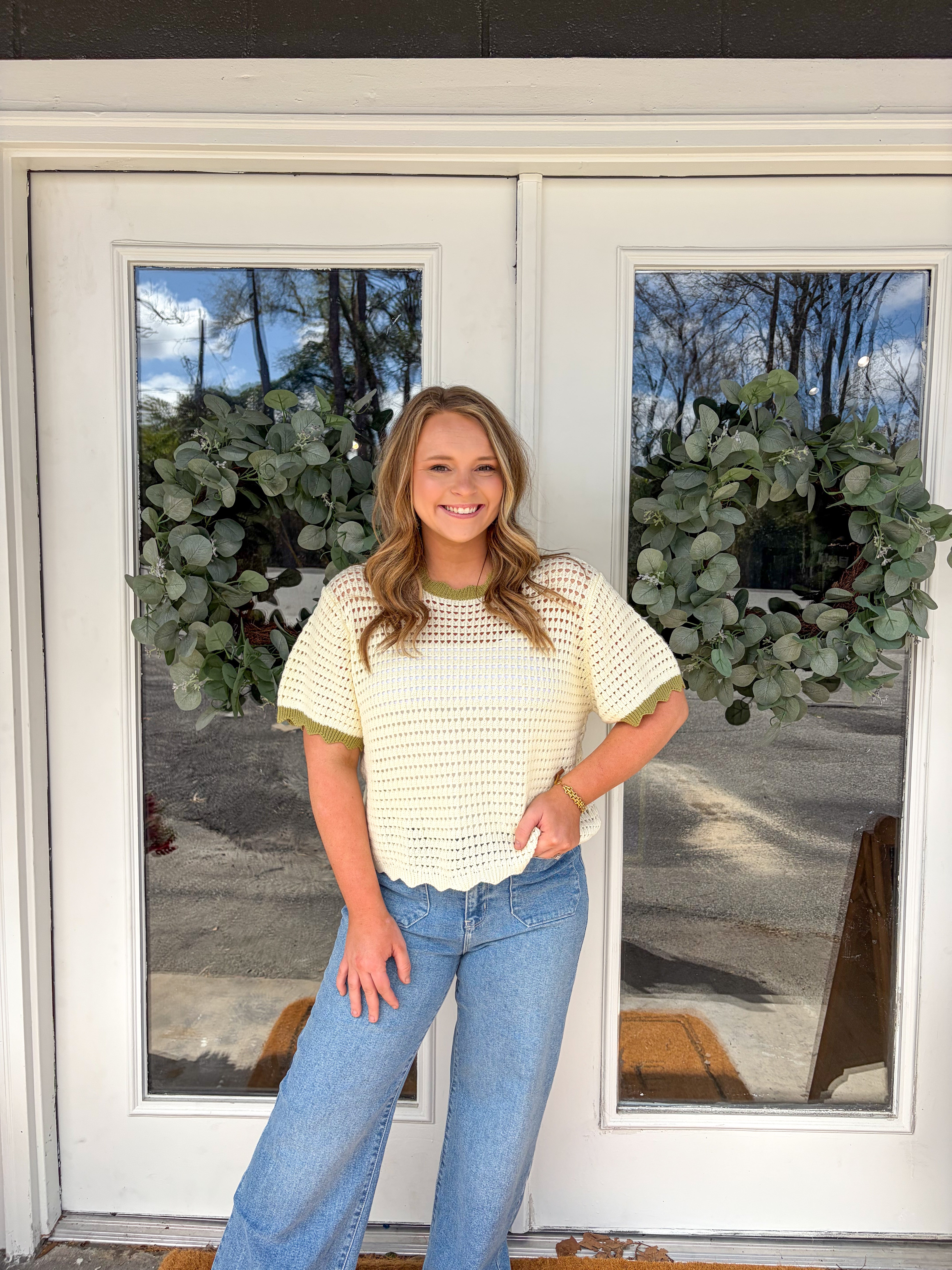 Scalloped Sweater