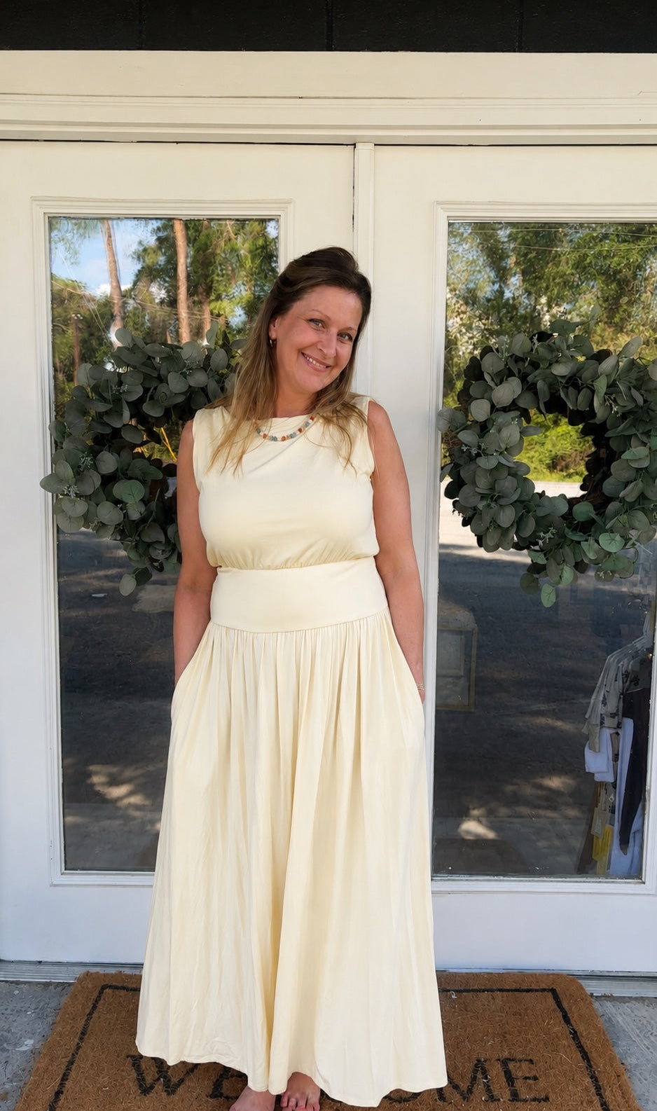 Sleeveless Maxi Knit Dress