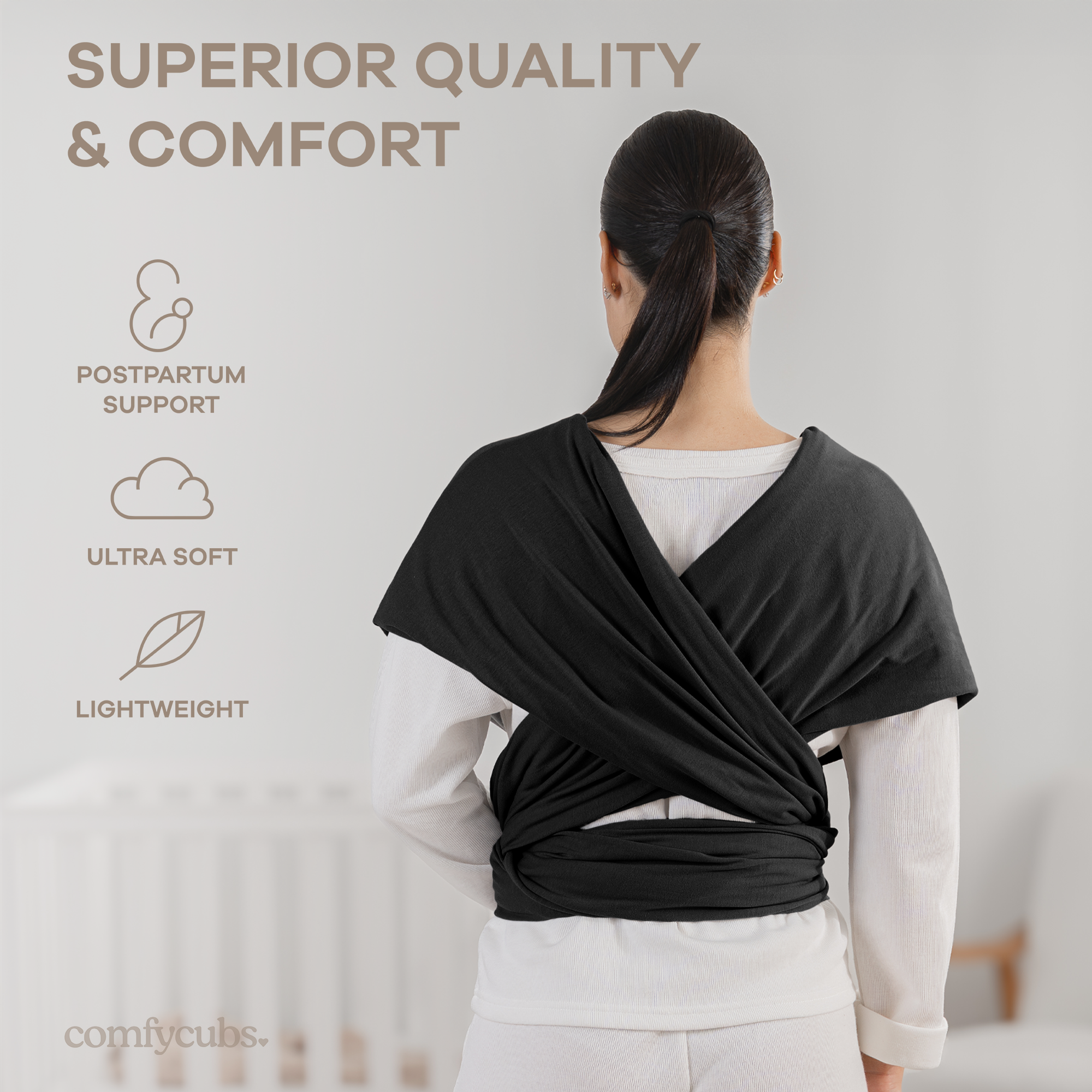 Comfycubs |
Soft & Secure Infant Wrap Carrier