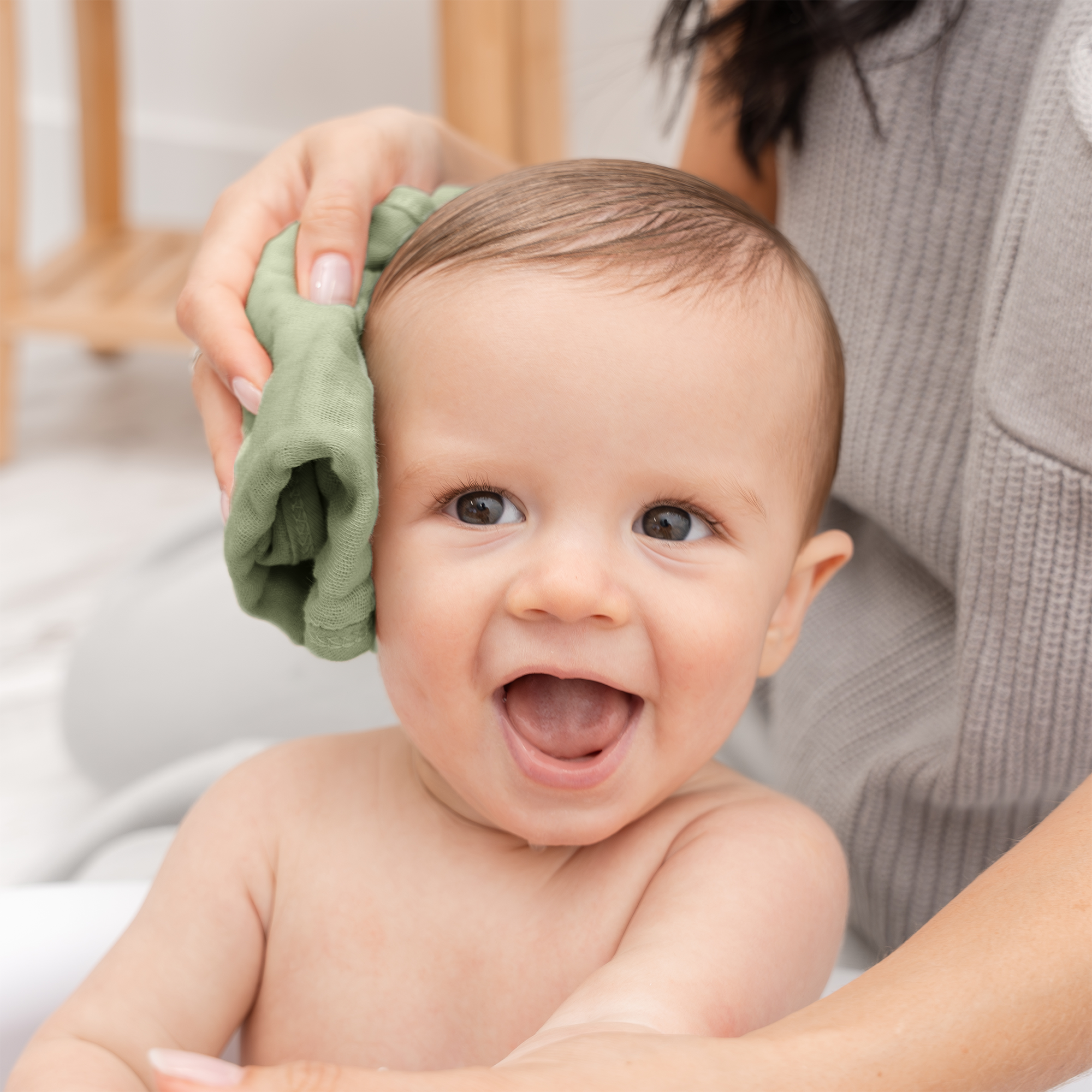 Comfycubs |
Muslin Baby Washcloths, Soft 10"x10" ( 6 Pack)