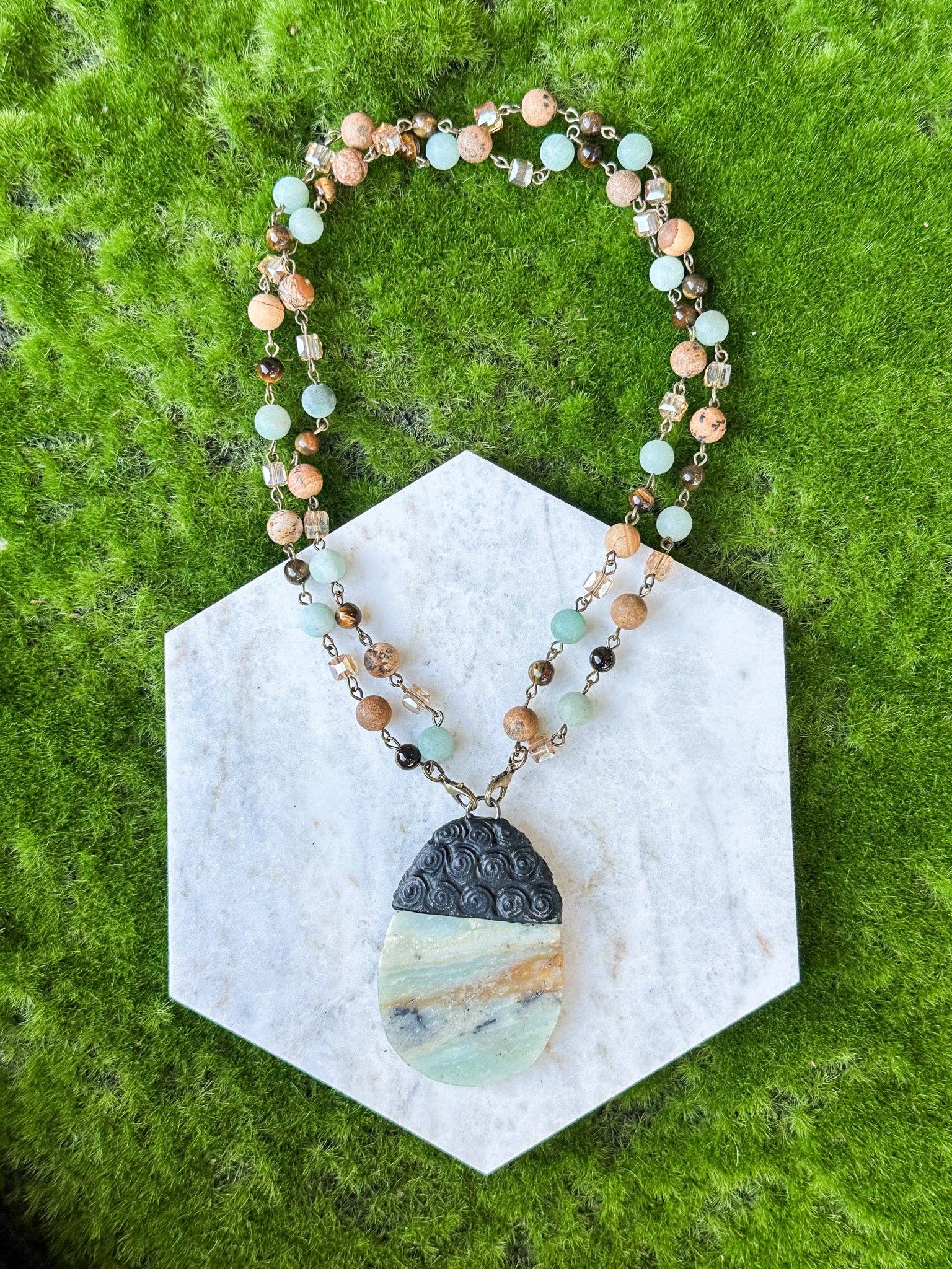 Beaded & Bronze Necklaces