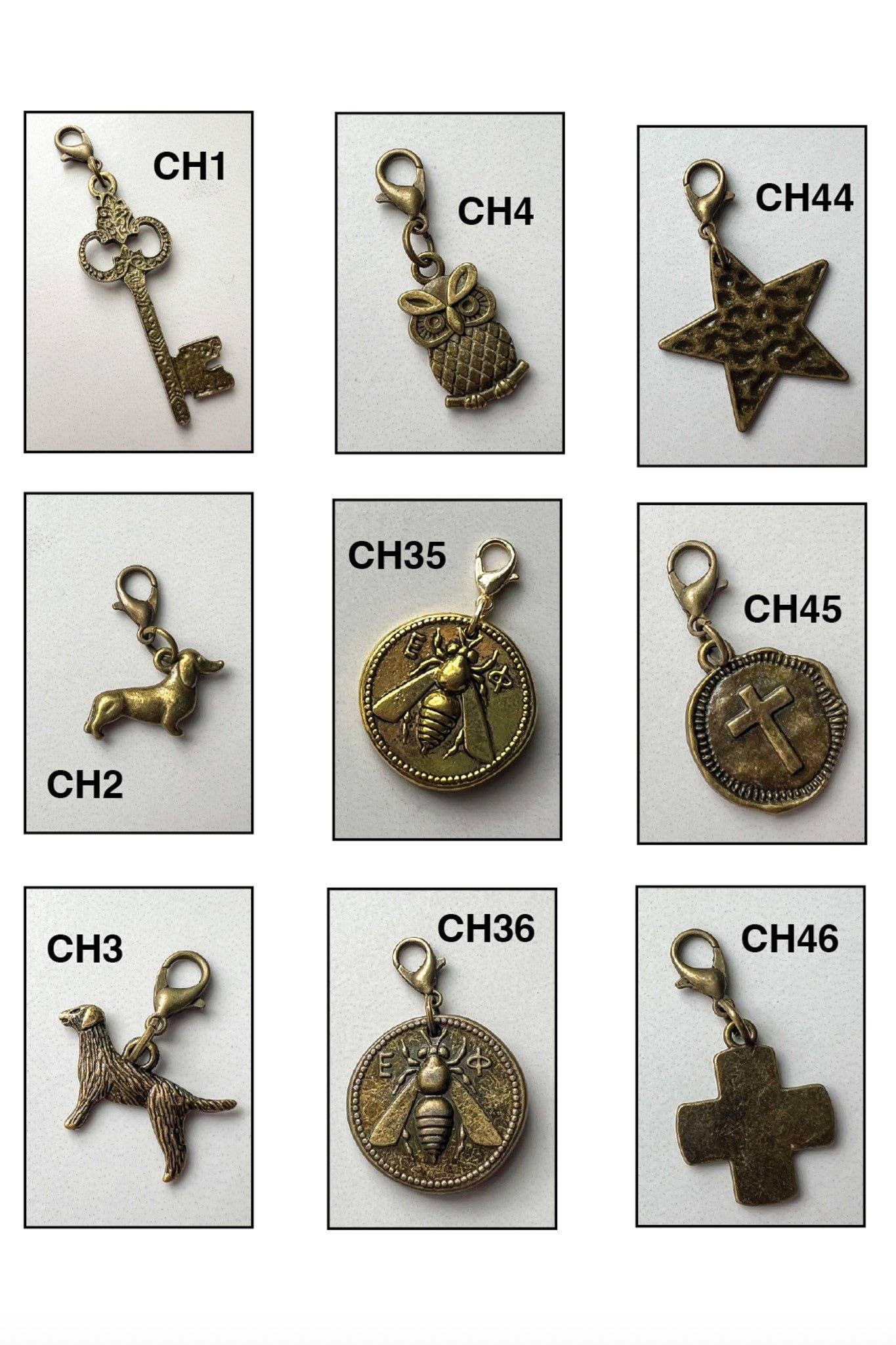 Bronze Icon Charms