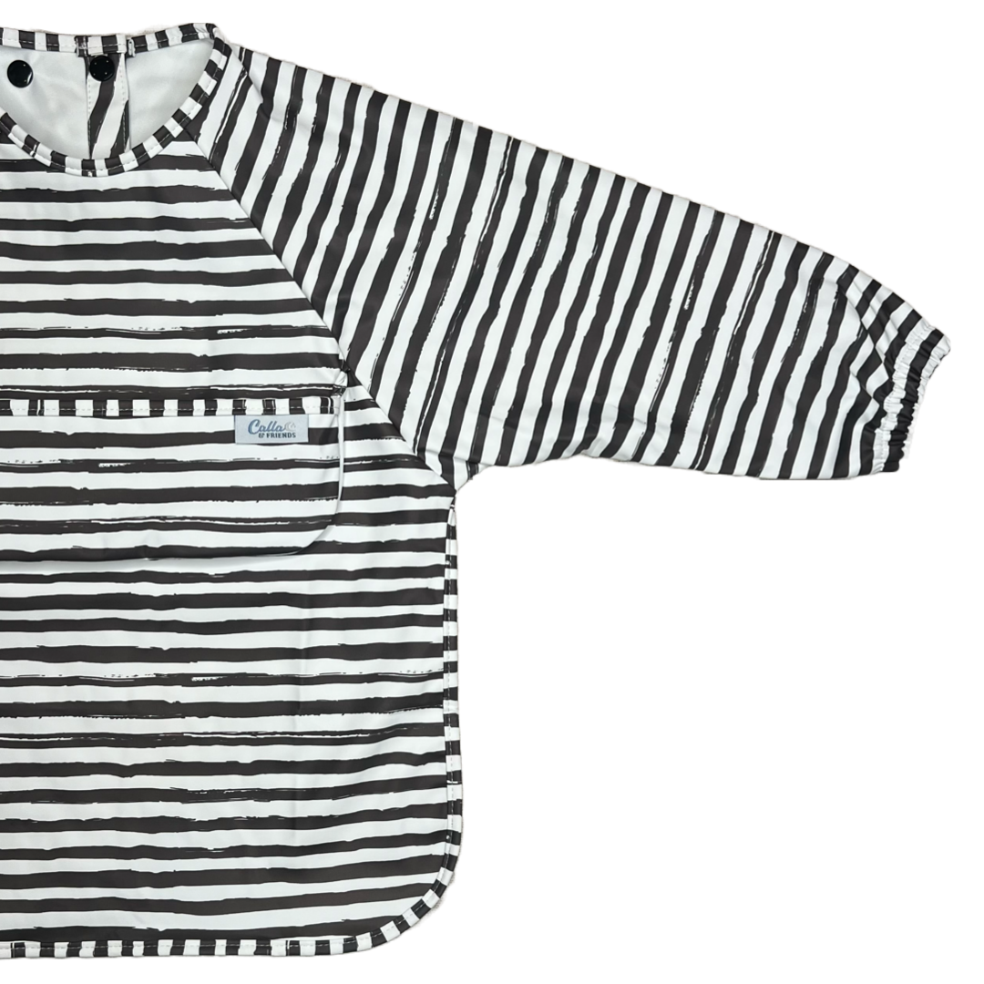 Calla & Friends | The Grayson Long Sleeve Bib - Brush Stripes