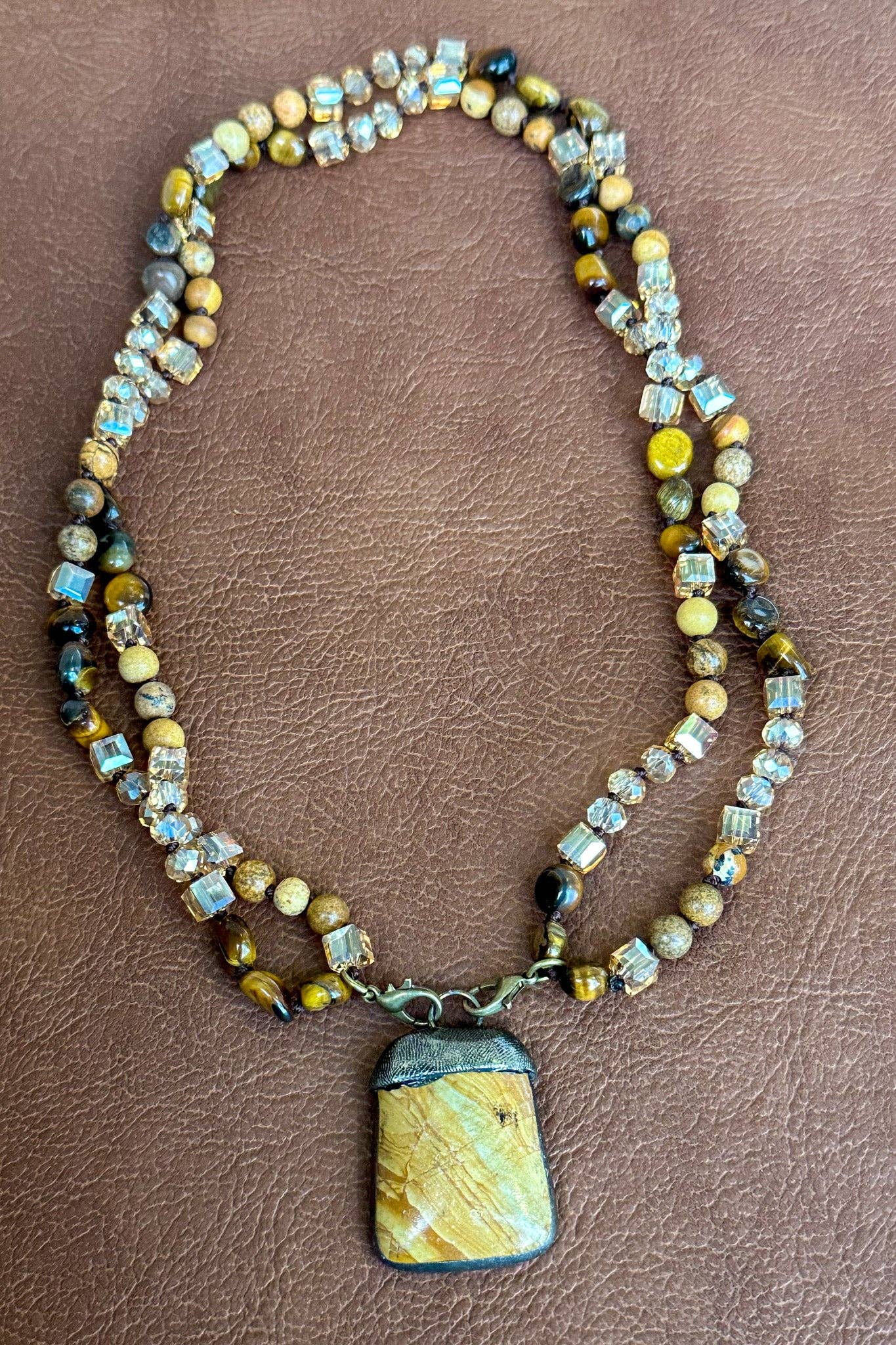 Beaded & Bronze Necklaces