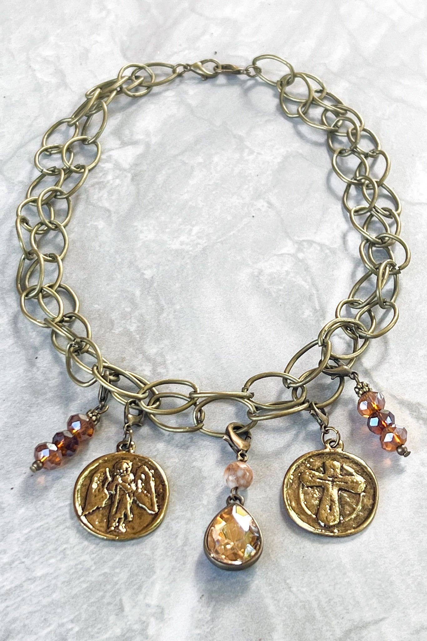 Beaded & Bronze Necklaces