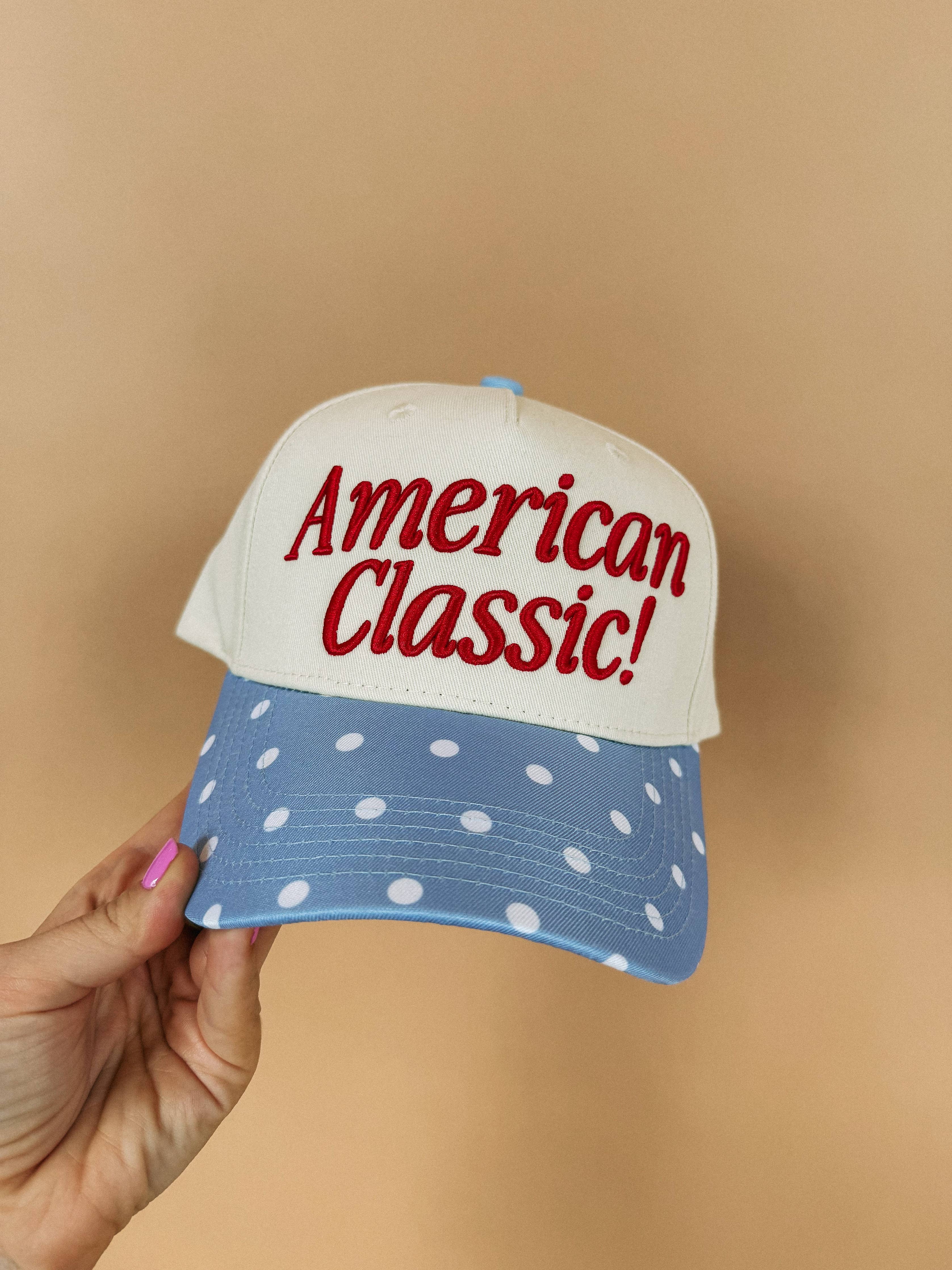 American Classic Polka Dot Trucker Hat