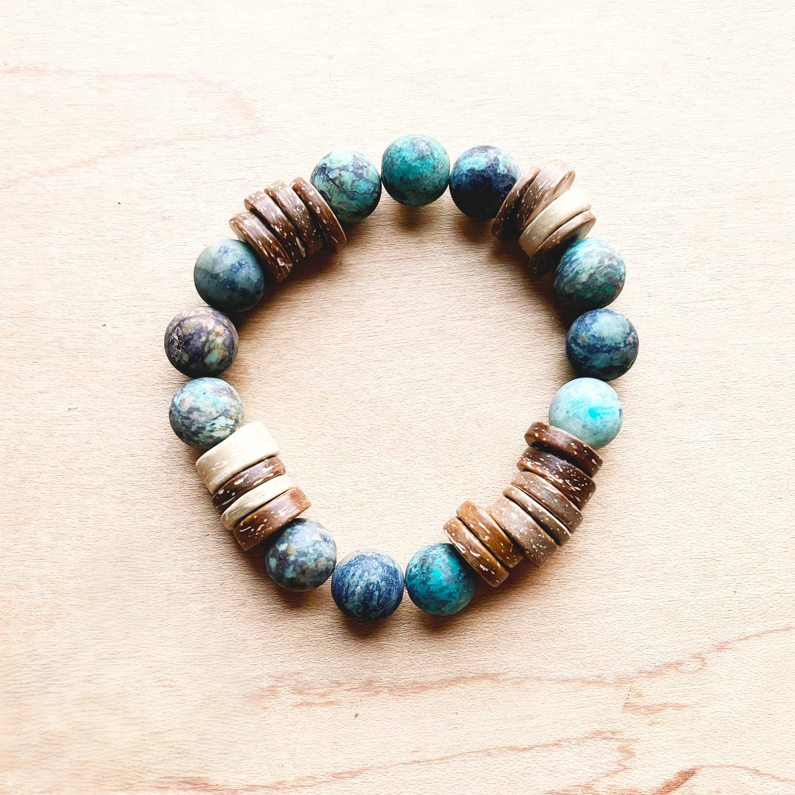 African Turquoise & Wood