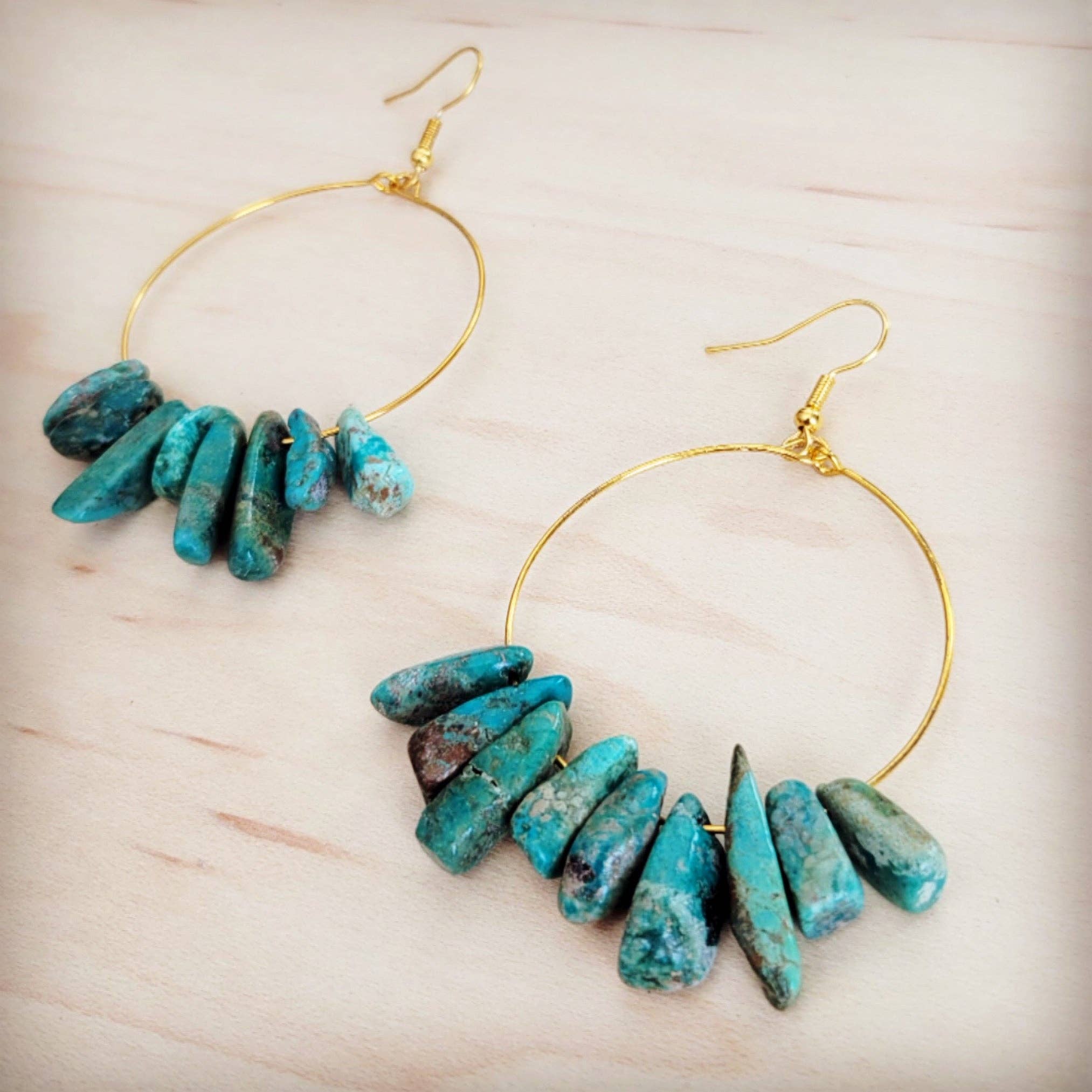 Beaded Hoop Earrings