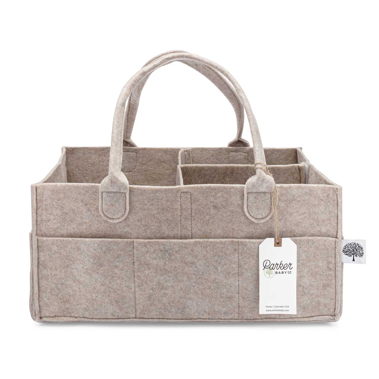 Parker Baby CO | Large Diaper Caddy in Oatmeal