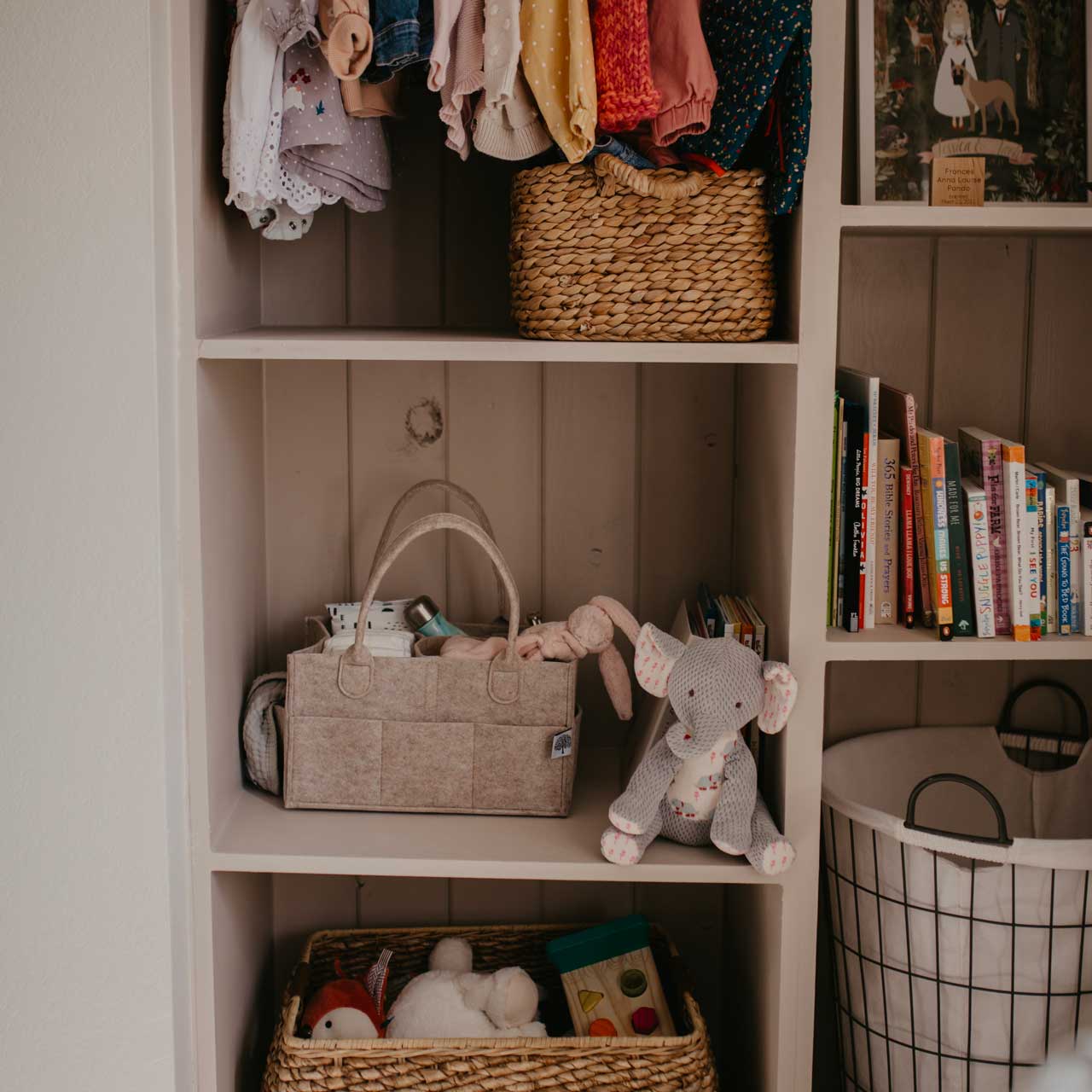 Parker Baby CO | Large Diaper Caddy in Oatmeal