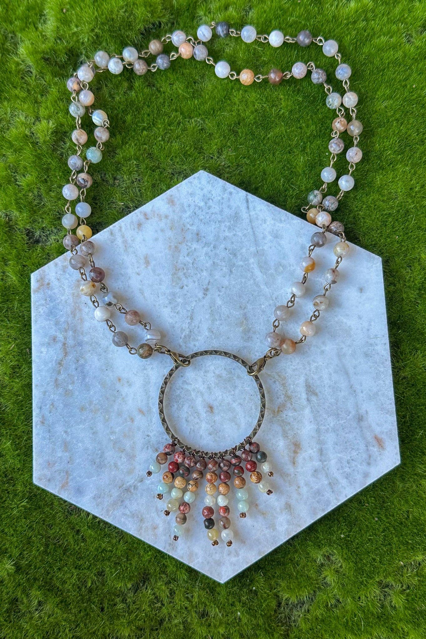 Beaded & Bronze Necklaces