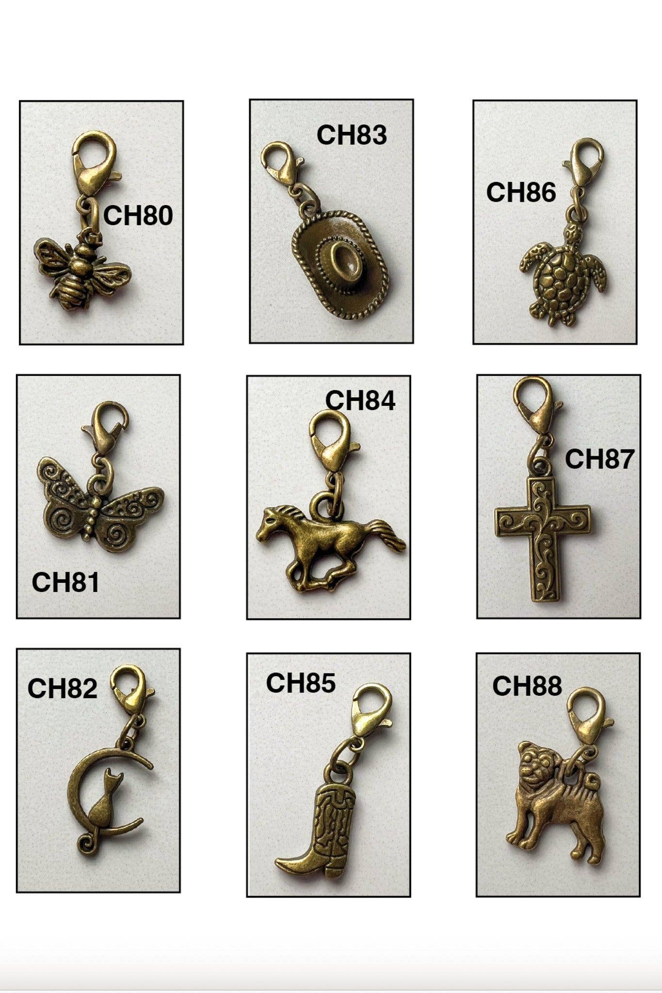 Bronze Icon Charms
