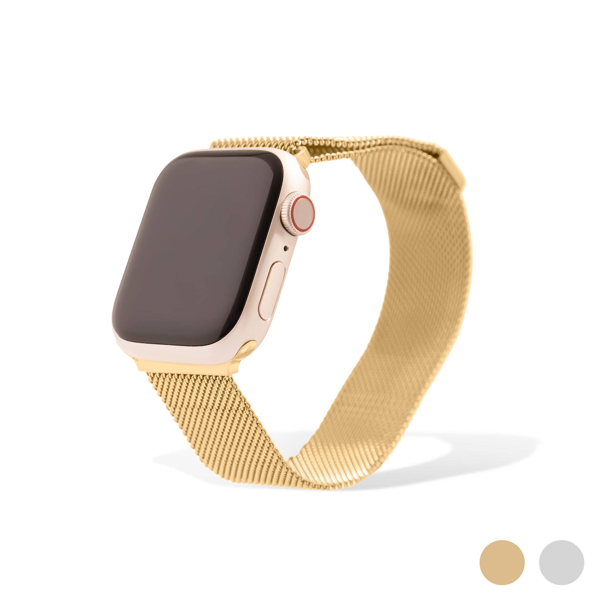Mesh Smartwatch Band | 18K Gold Stainless Steel
