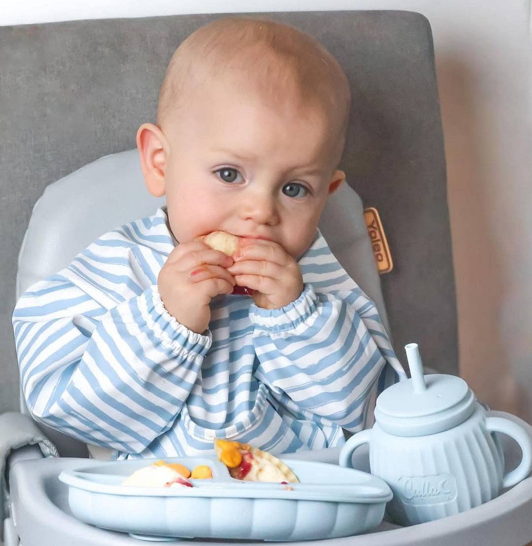 Calla & Friends | The Grayson Long Sleeve Bib - Brush Stripes
