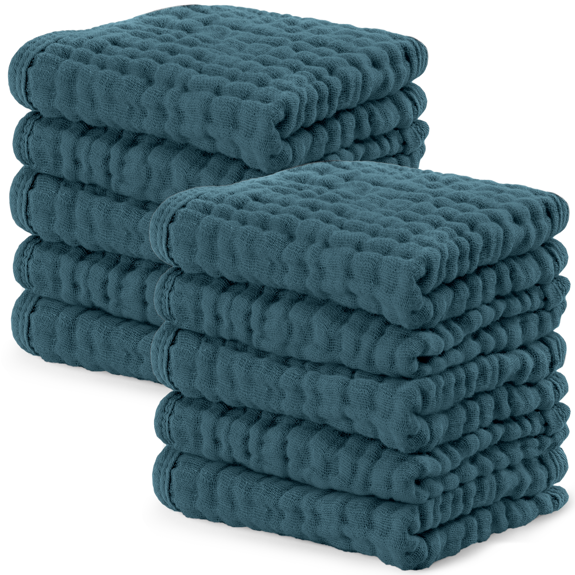 Comfycubs | 
Muslin Baby Washcloths, Soft 10"x10" ( 6 Pack)