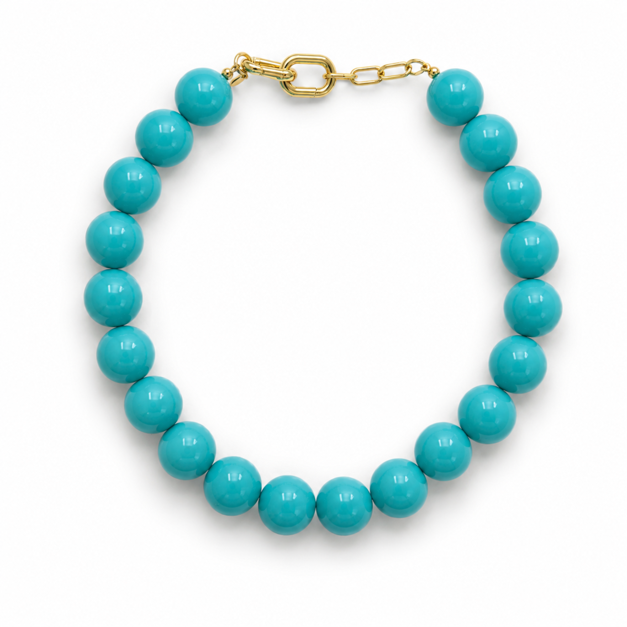 Beaded Color Gumball Statement Necklace